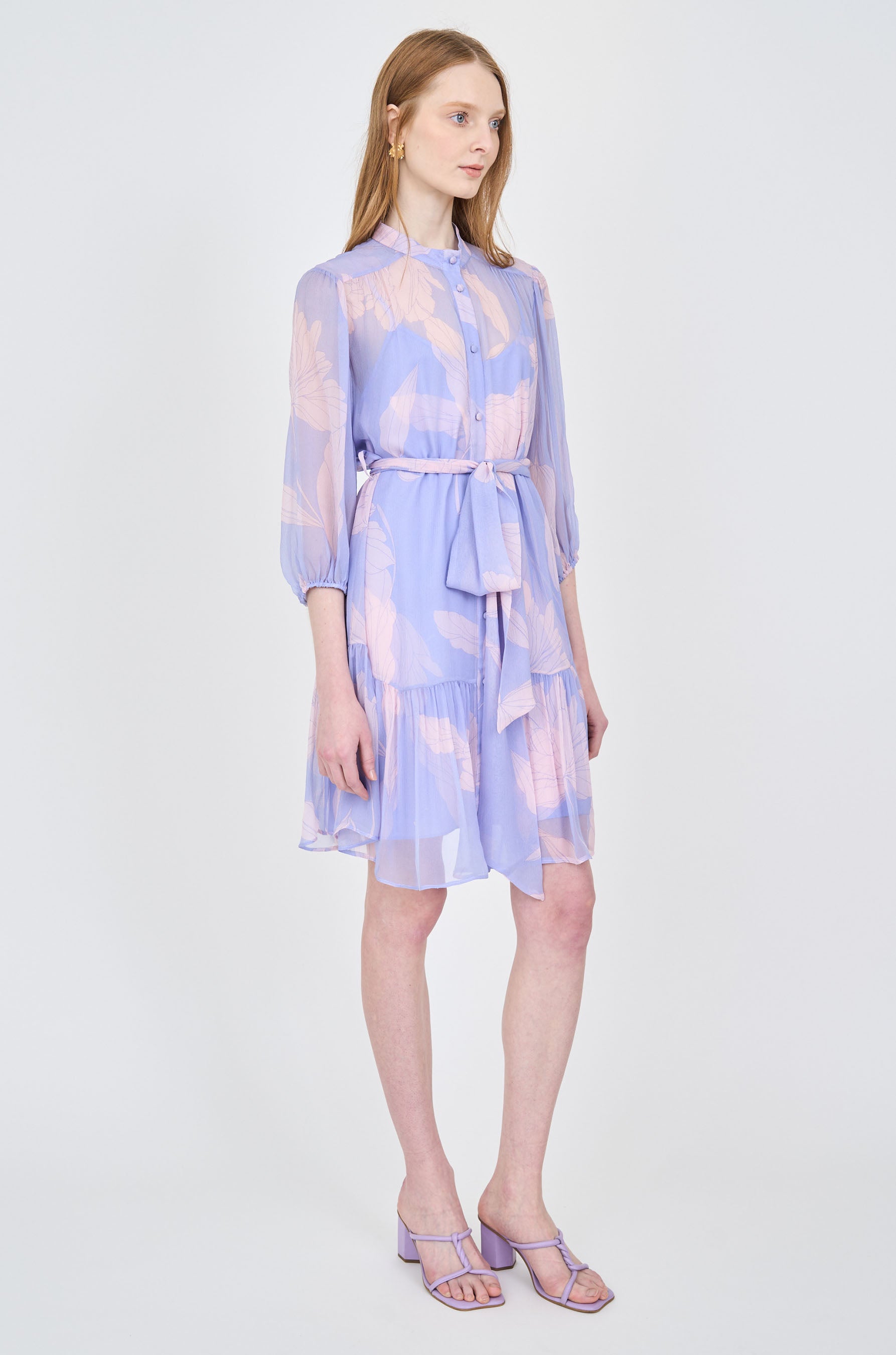 Rianne Dress - Periwinkle Iris