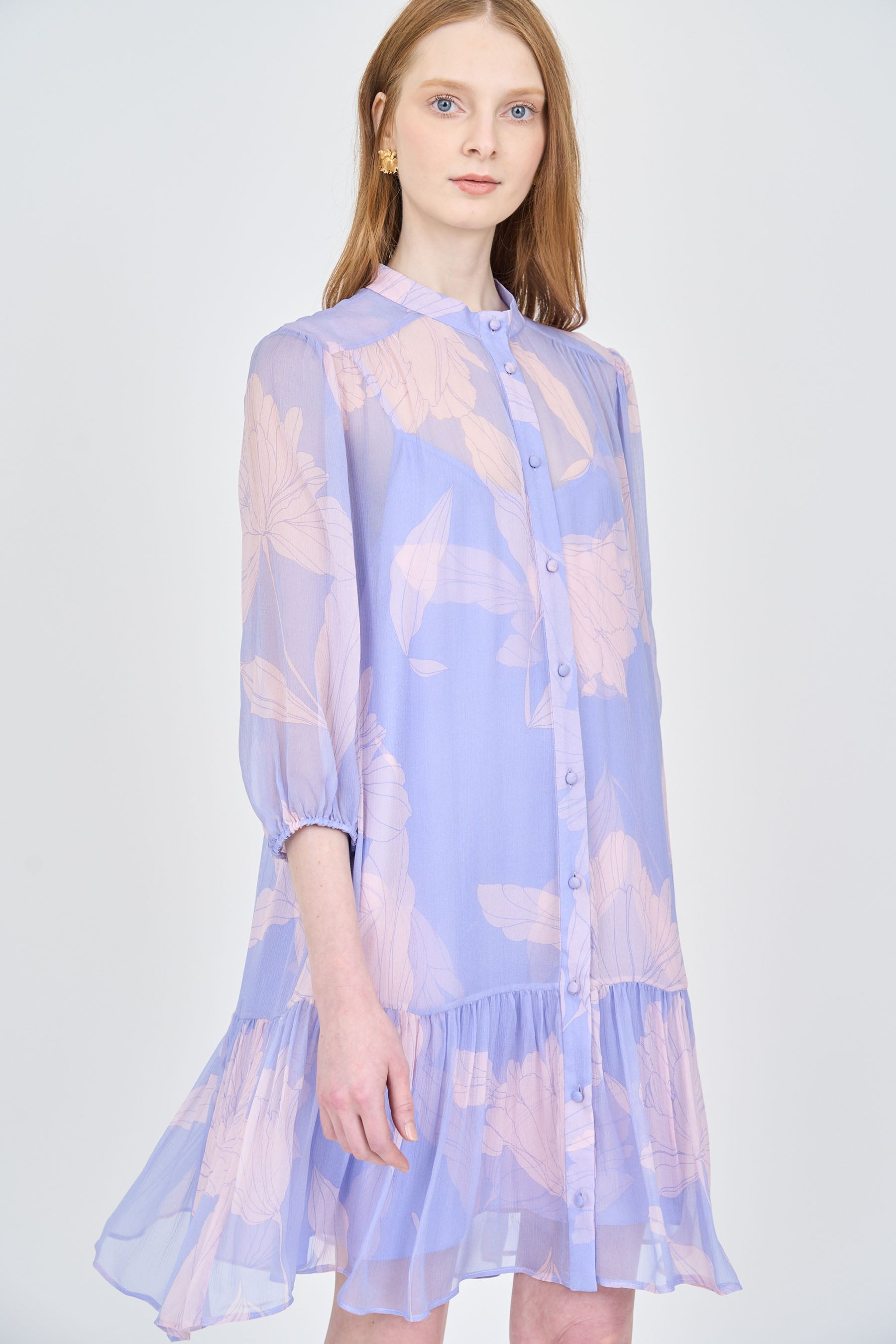 Rianne Dress - Periwinkle Iris