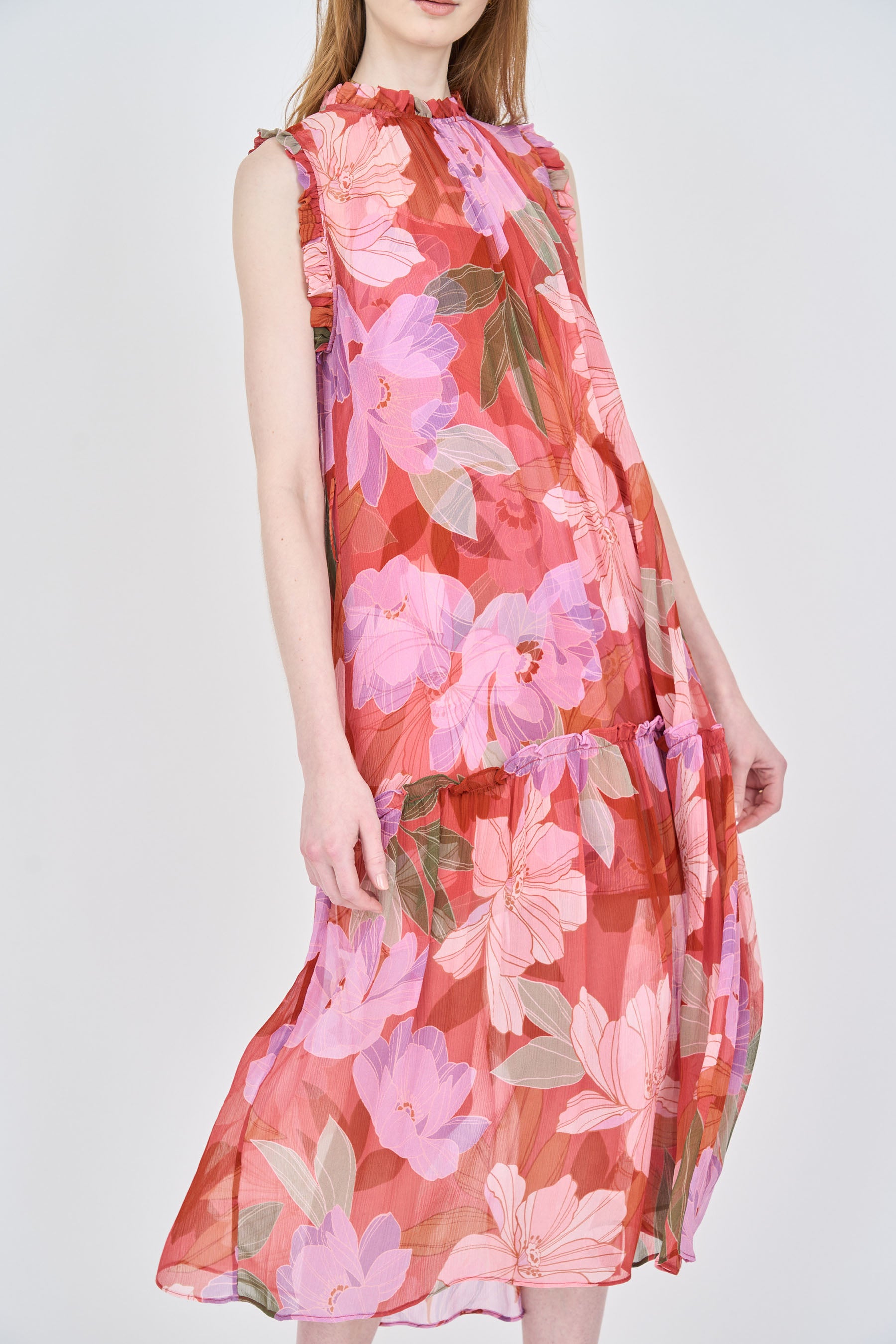 Gemma Dress - Hibiscus