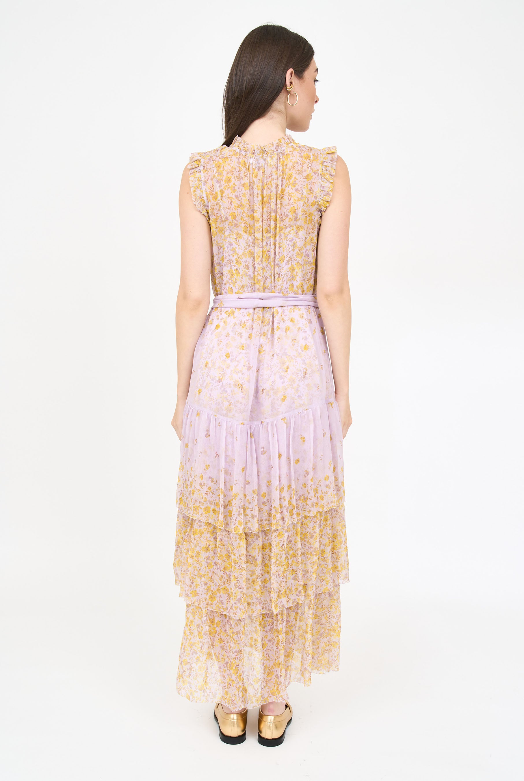 Christian Dress- Falling Floral Mauve