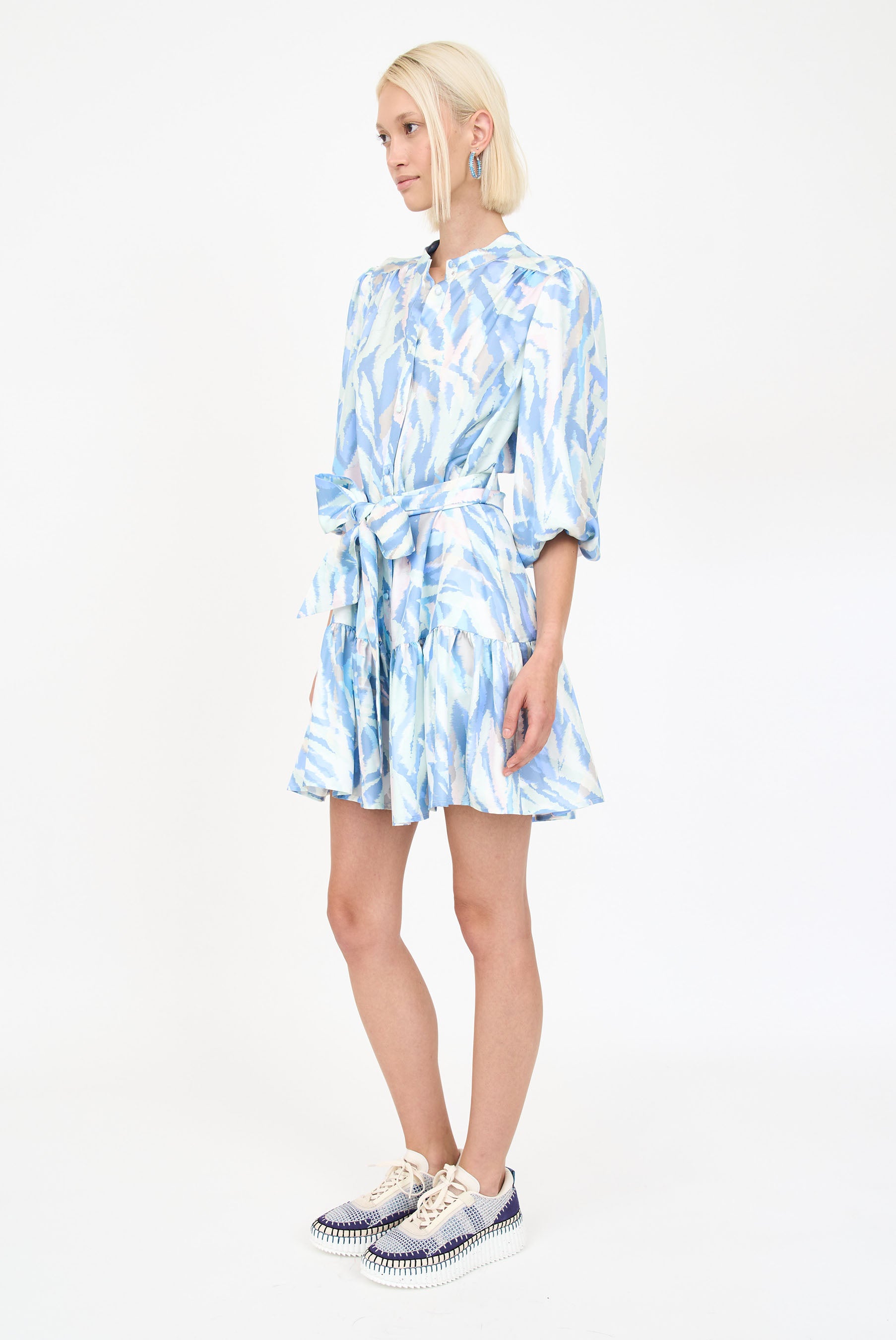 Rianne Dress - Blue Feather