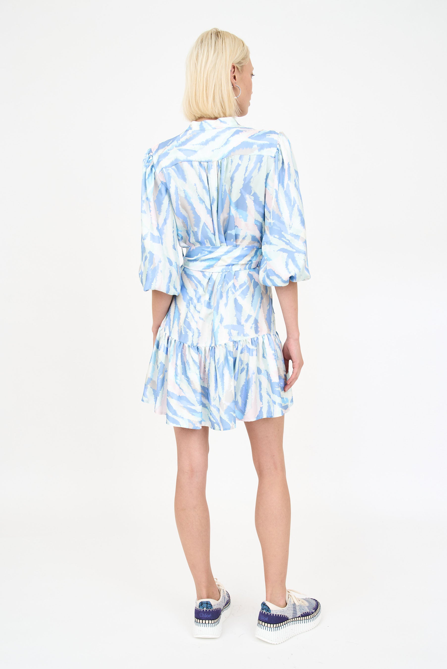 Rianne Dress - Blue Feather