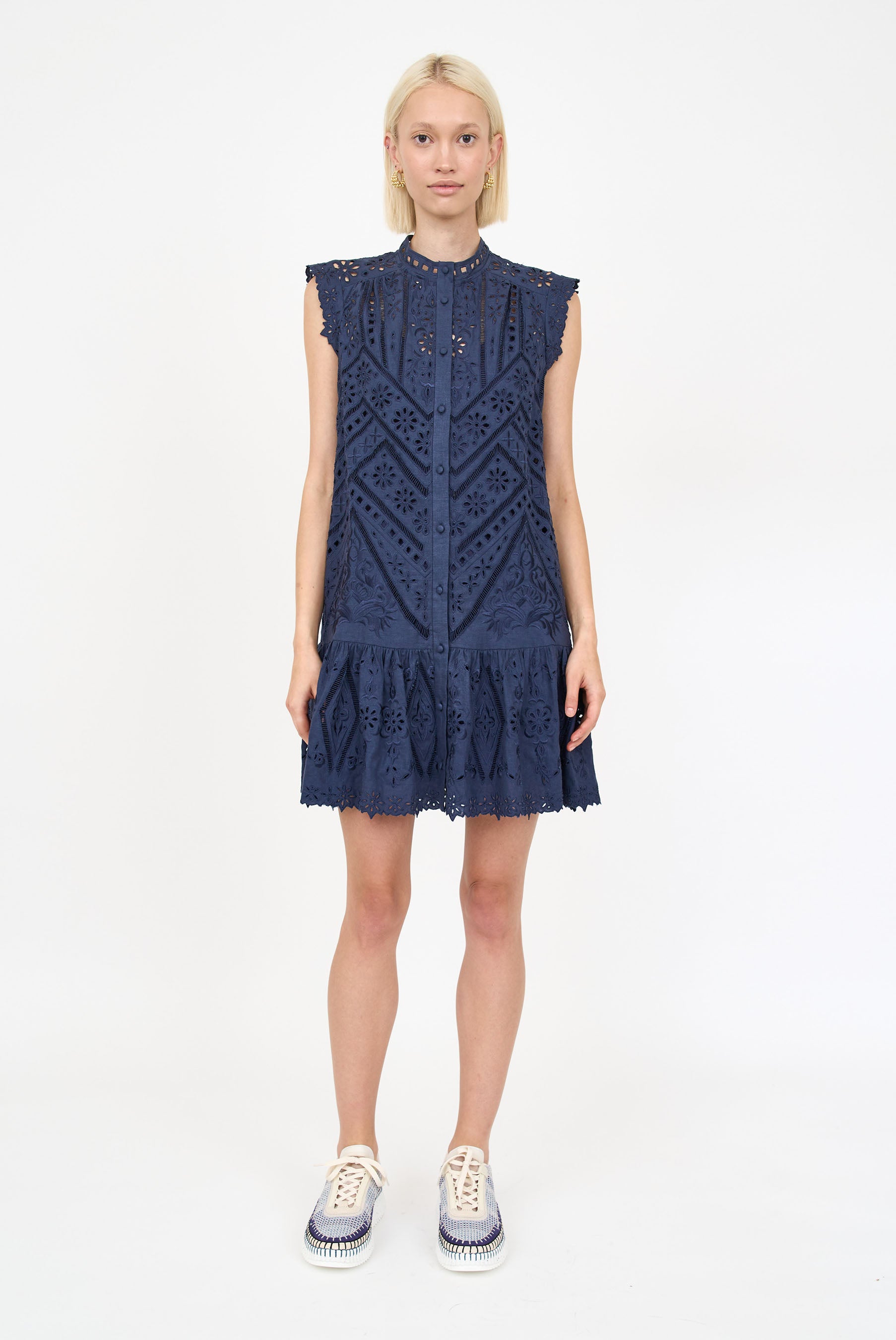 Lucie Dress - Navy