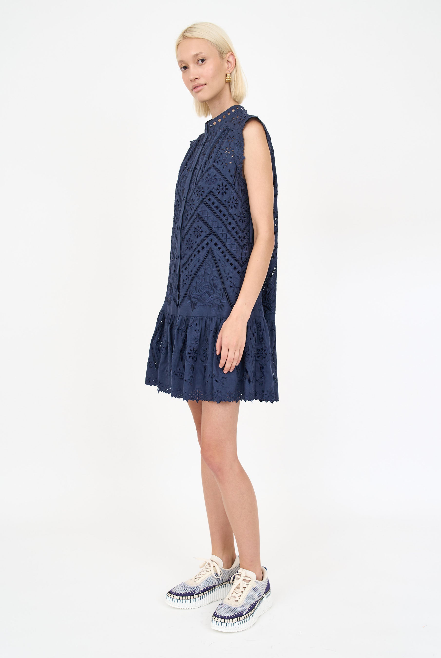 Lucie Dress - Navy