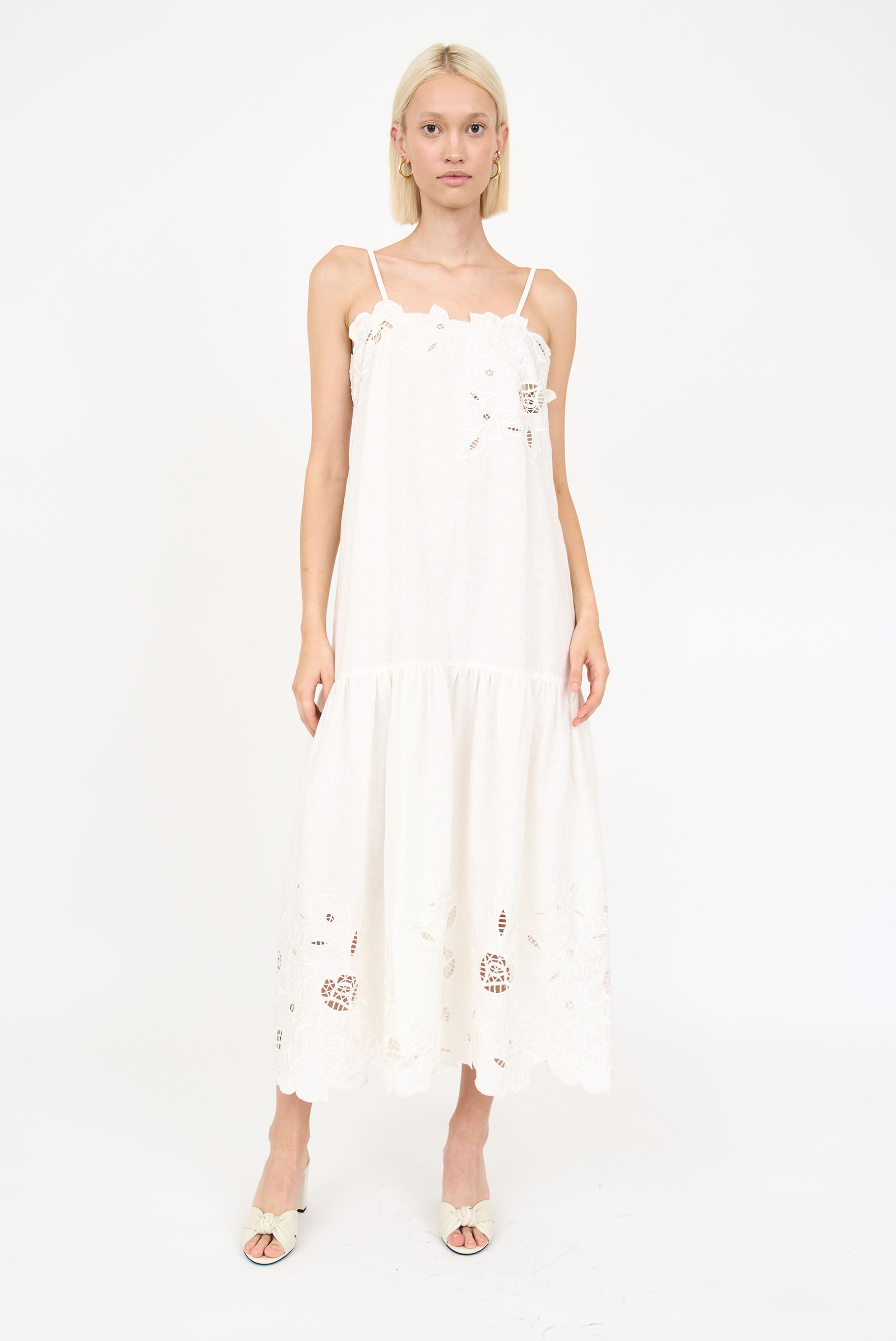 Avery Dress - Ivory Embroidery