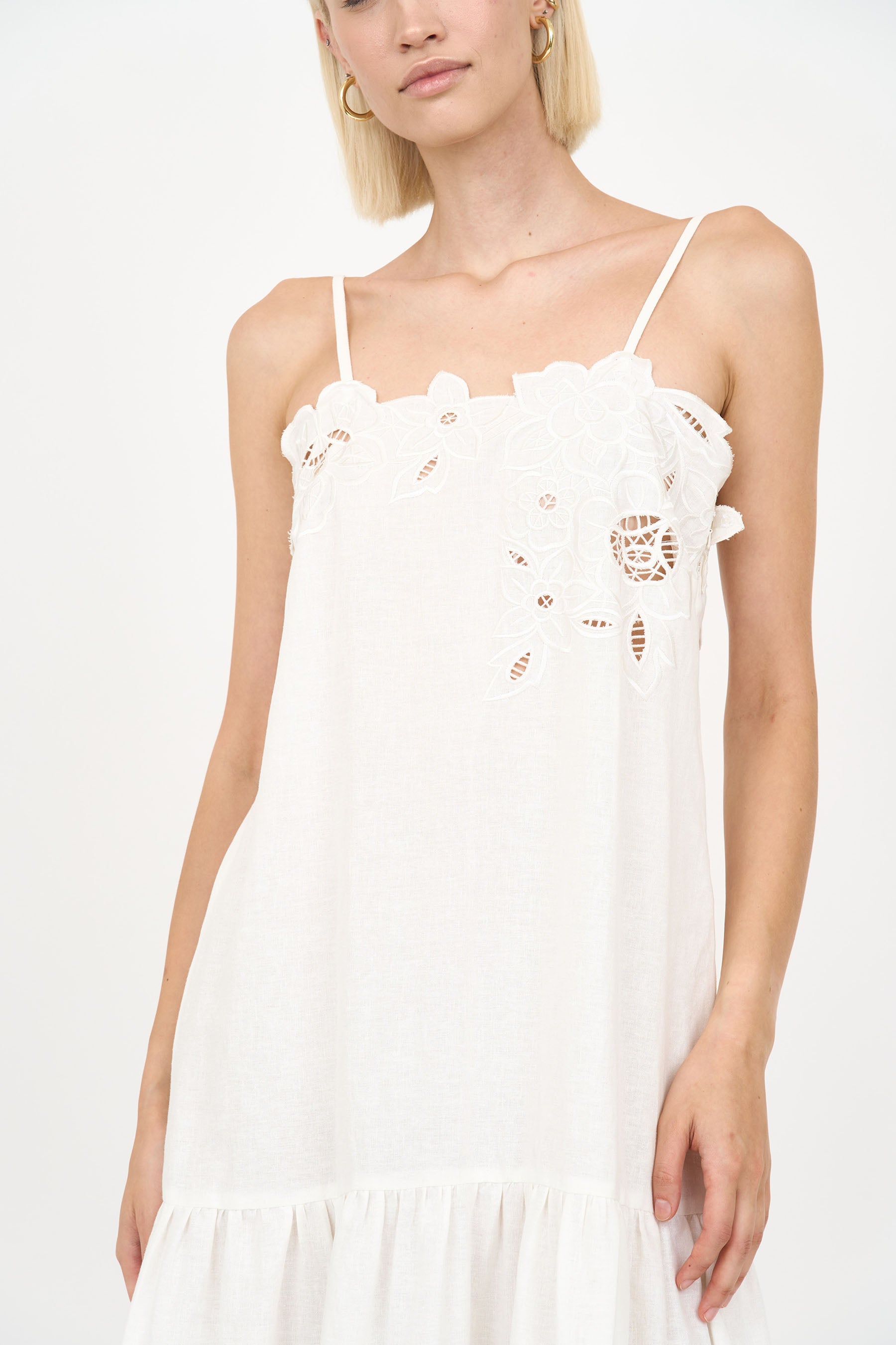Avery Dress - Ivory Embroidery