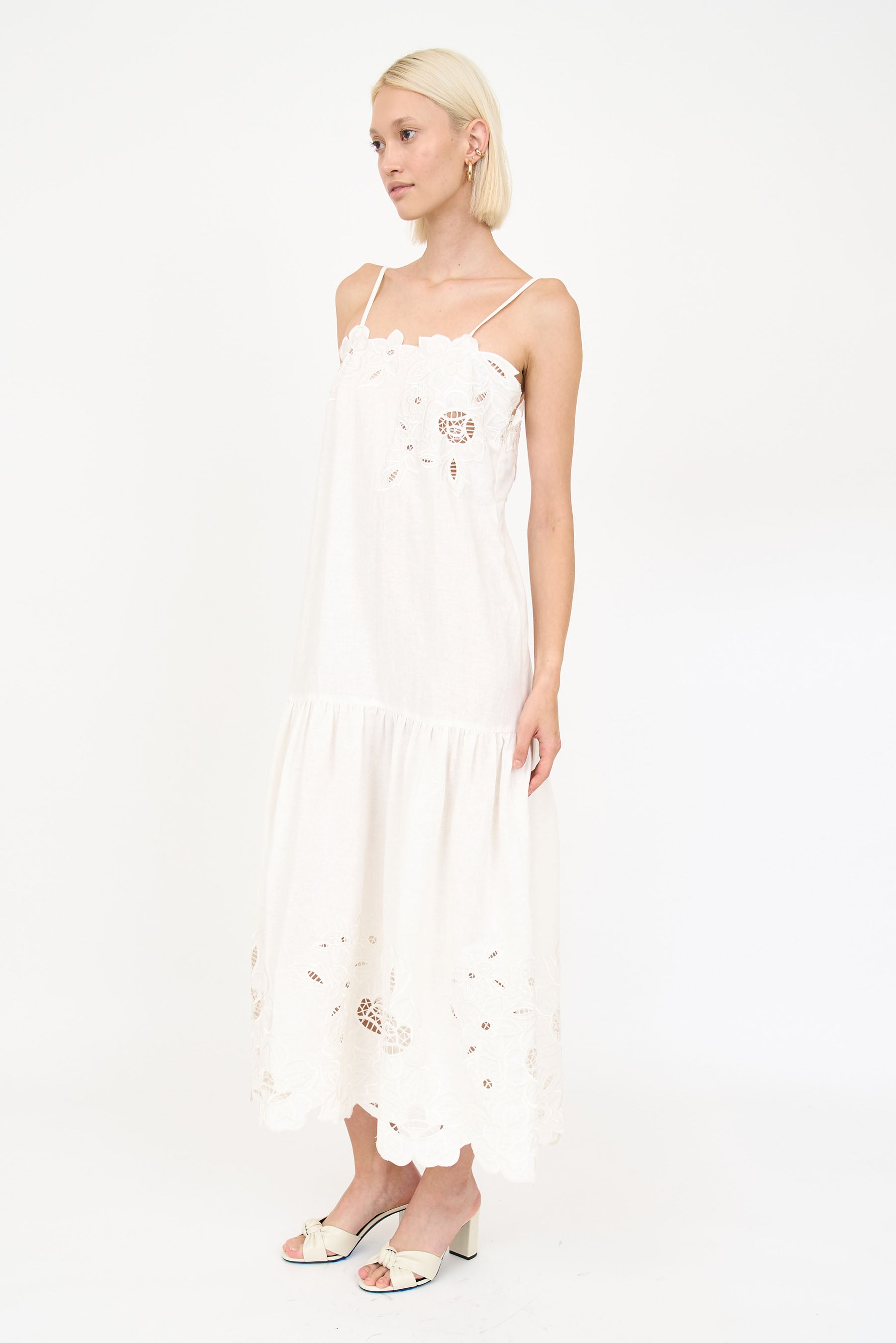 Avery Dress - Ivory Embroidery