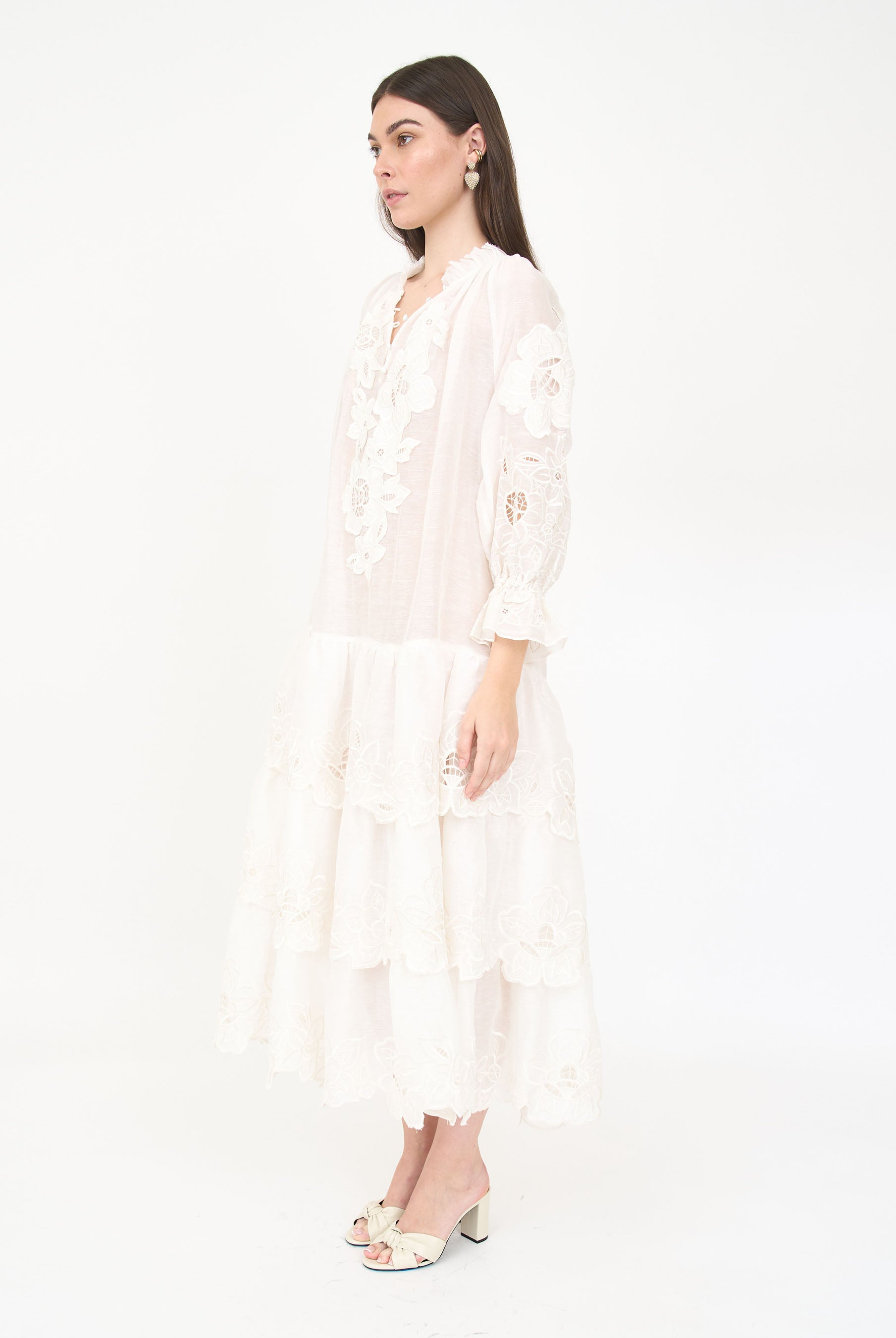 Tamar Dress - White Embroidery