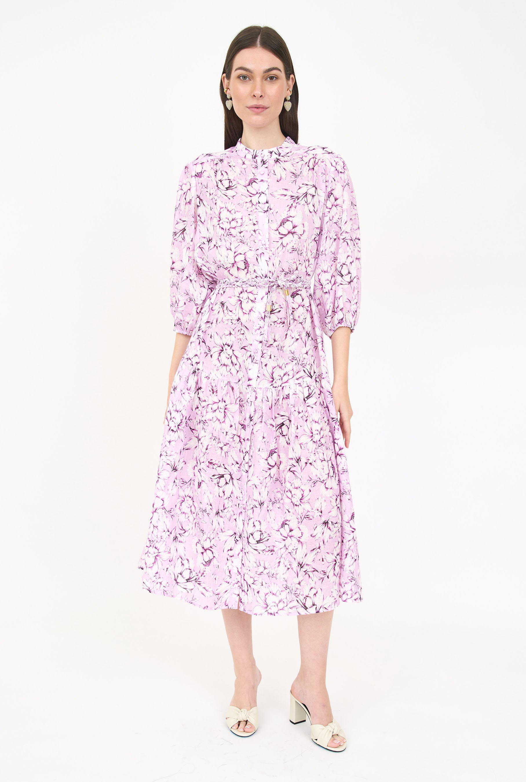 Lana Dress - Pink Vintage Floral