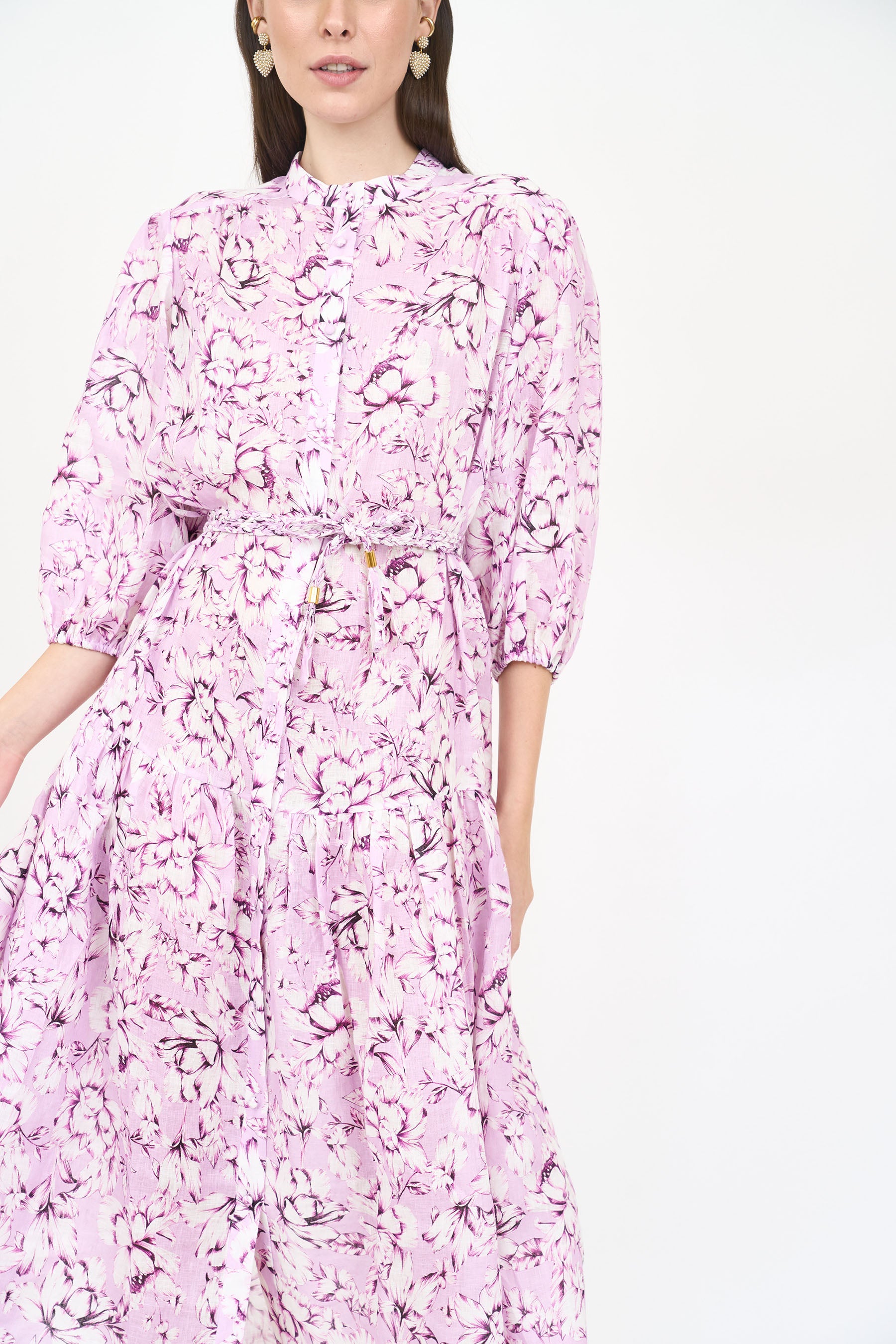 Lana Dress - Pink Vintage Floral
