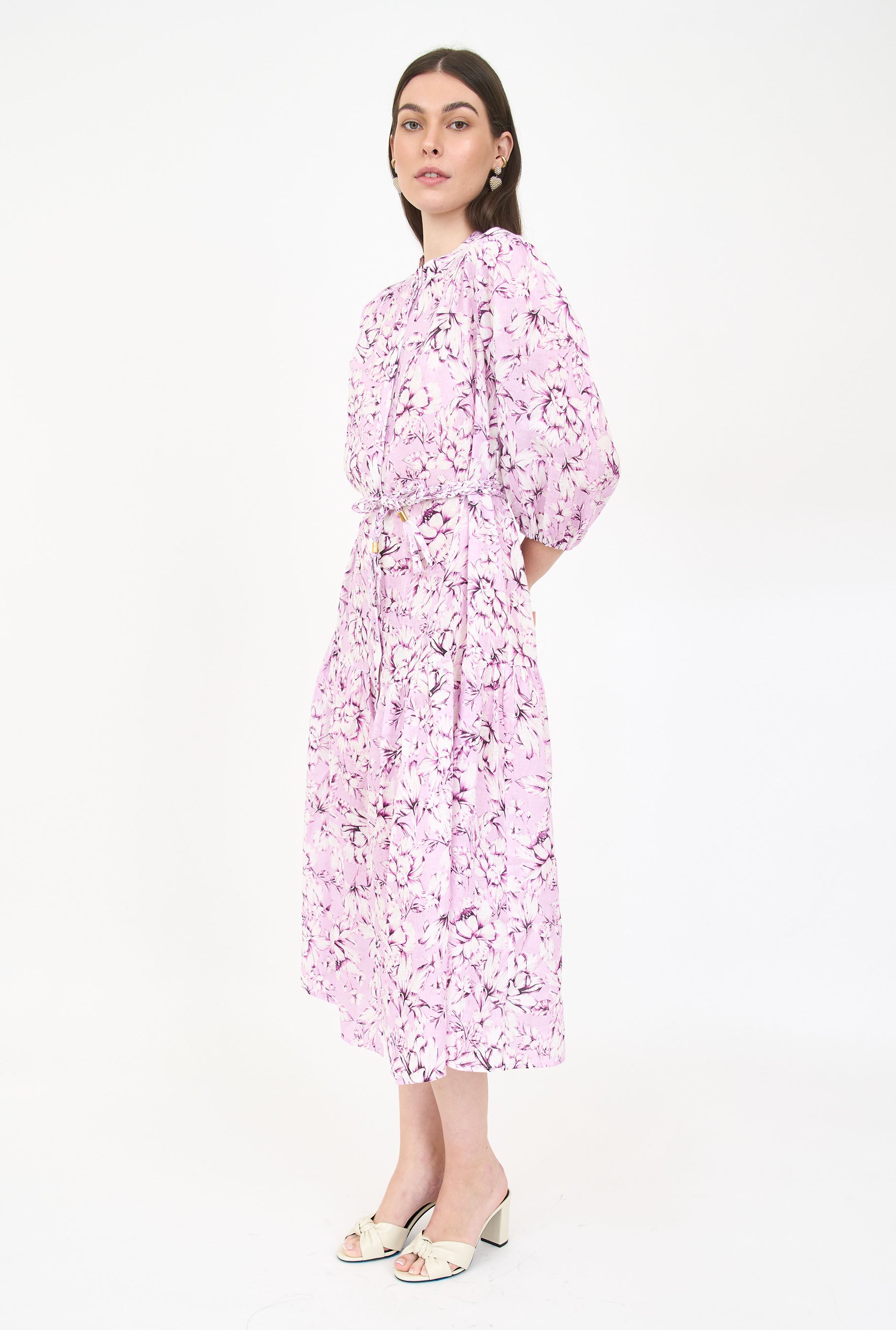 Lana Dress - Pink Vintage Floral