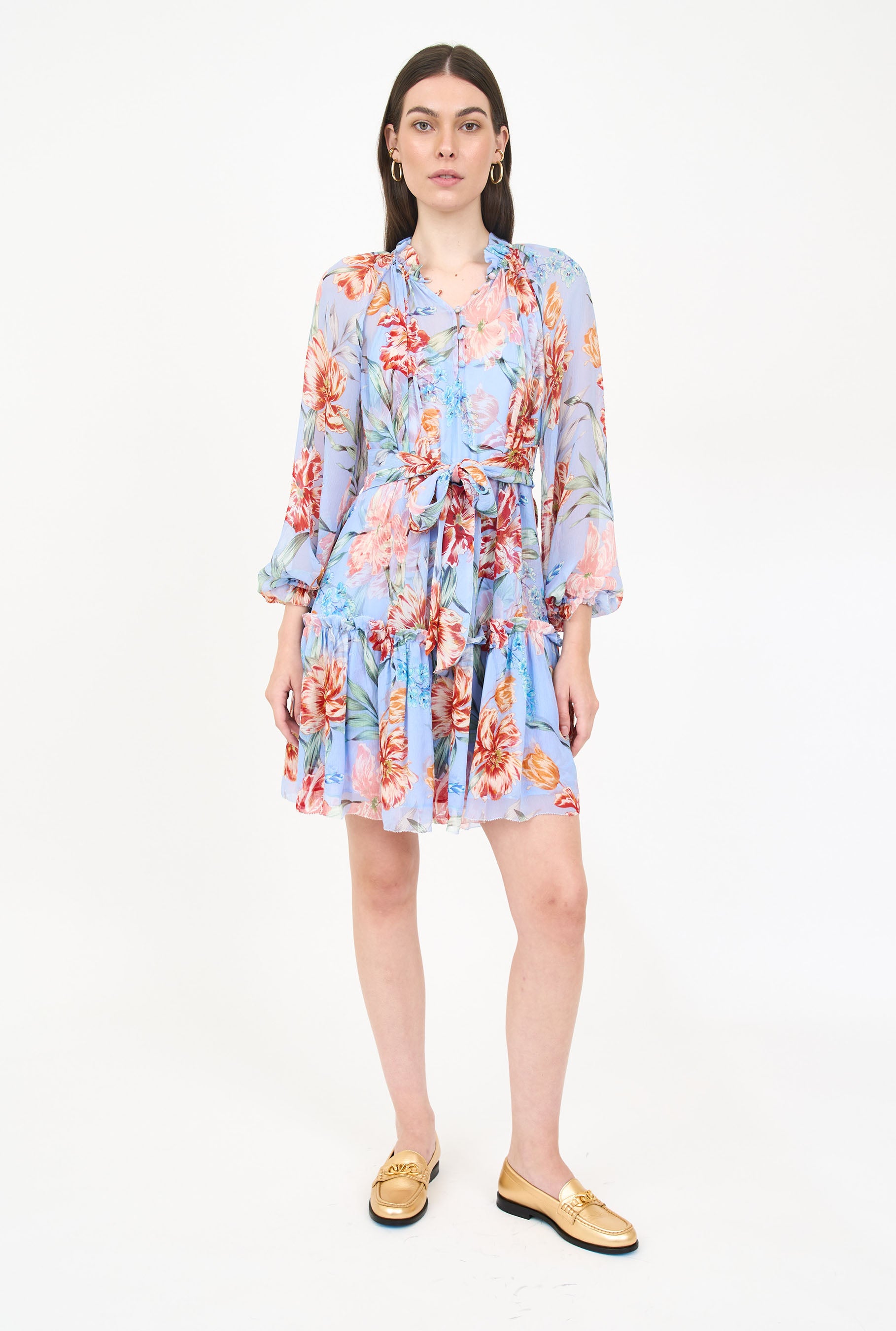 Jenny Dress- Blue Garden