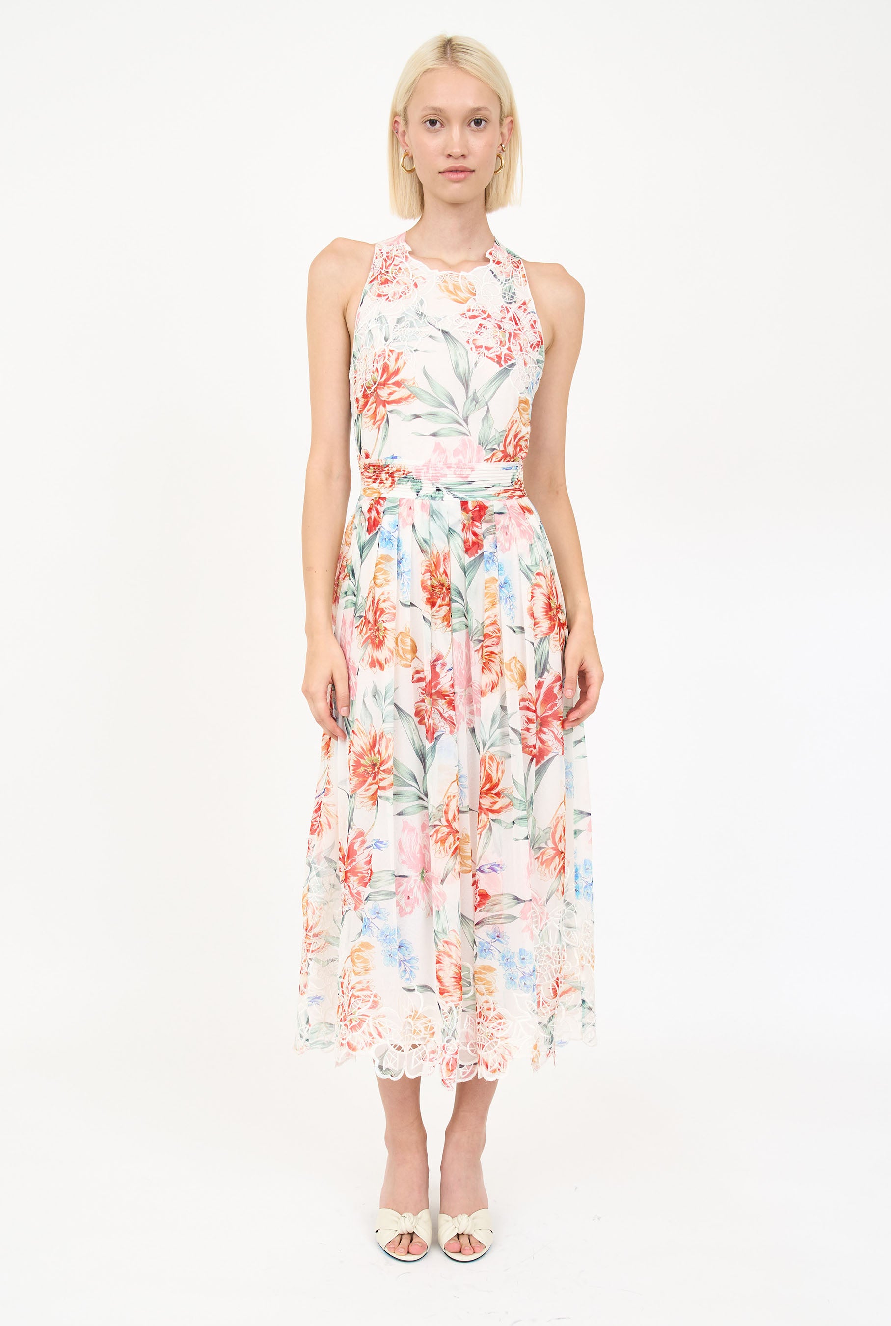 Valerie Dress - Ivory Garden