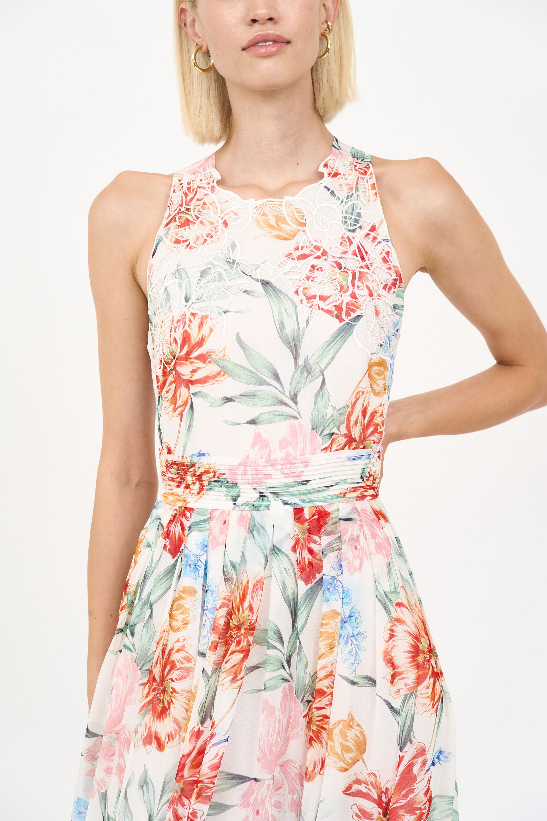 Valerie Dress - Ivory Garden