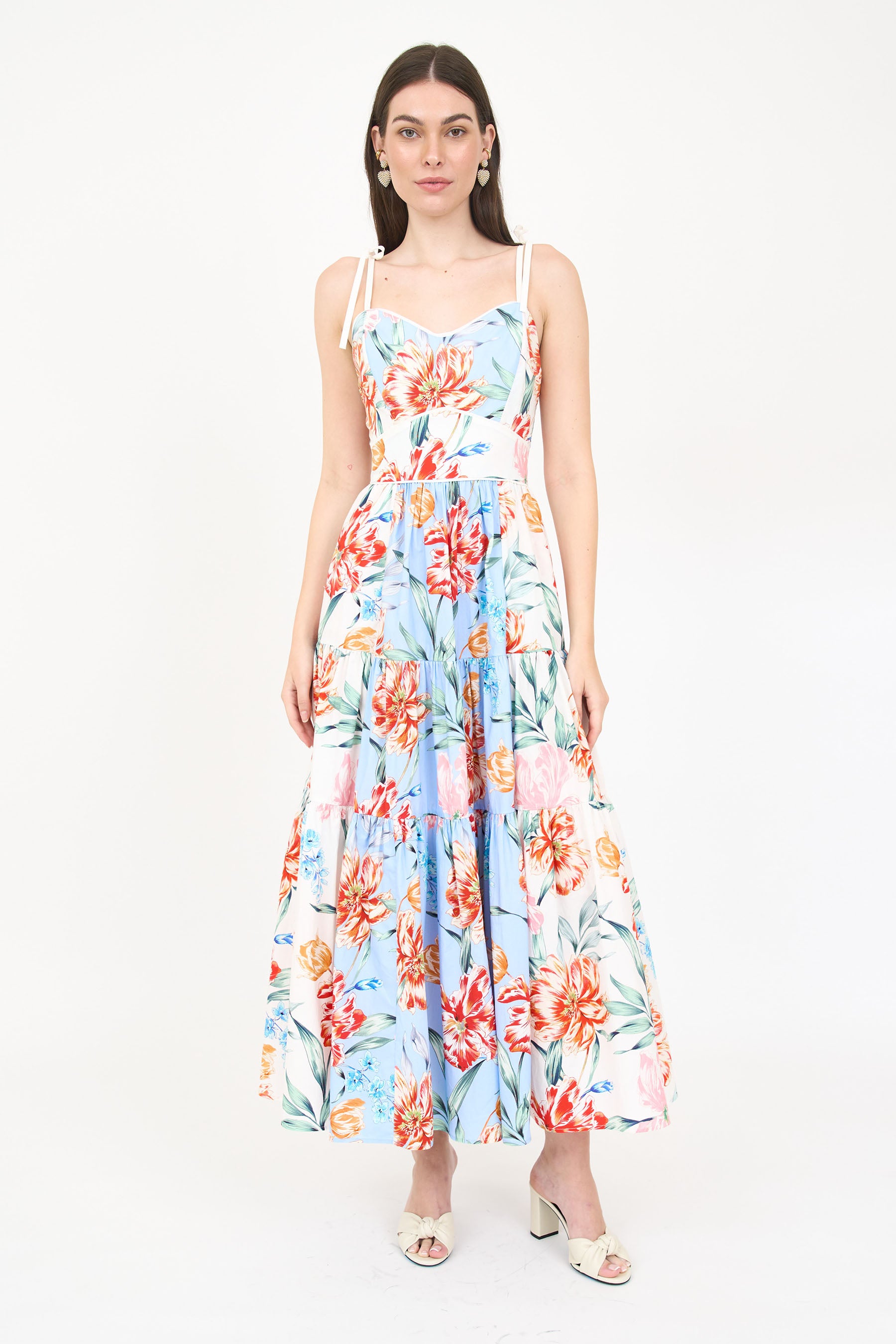 Saphina Dress - Blue Garden