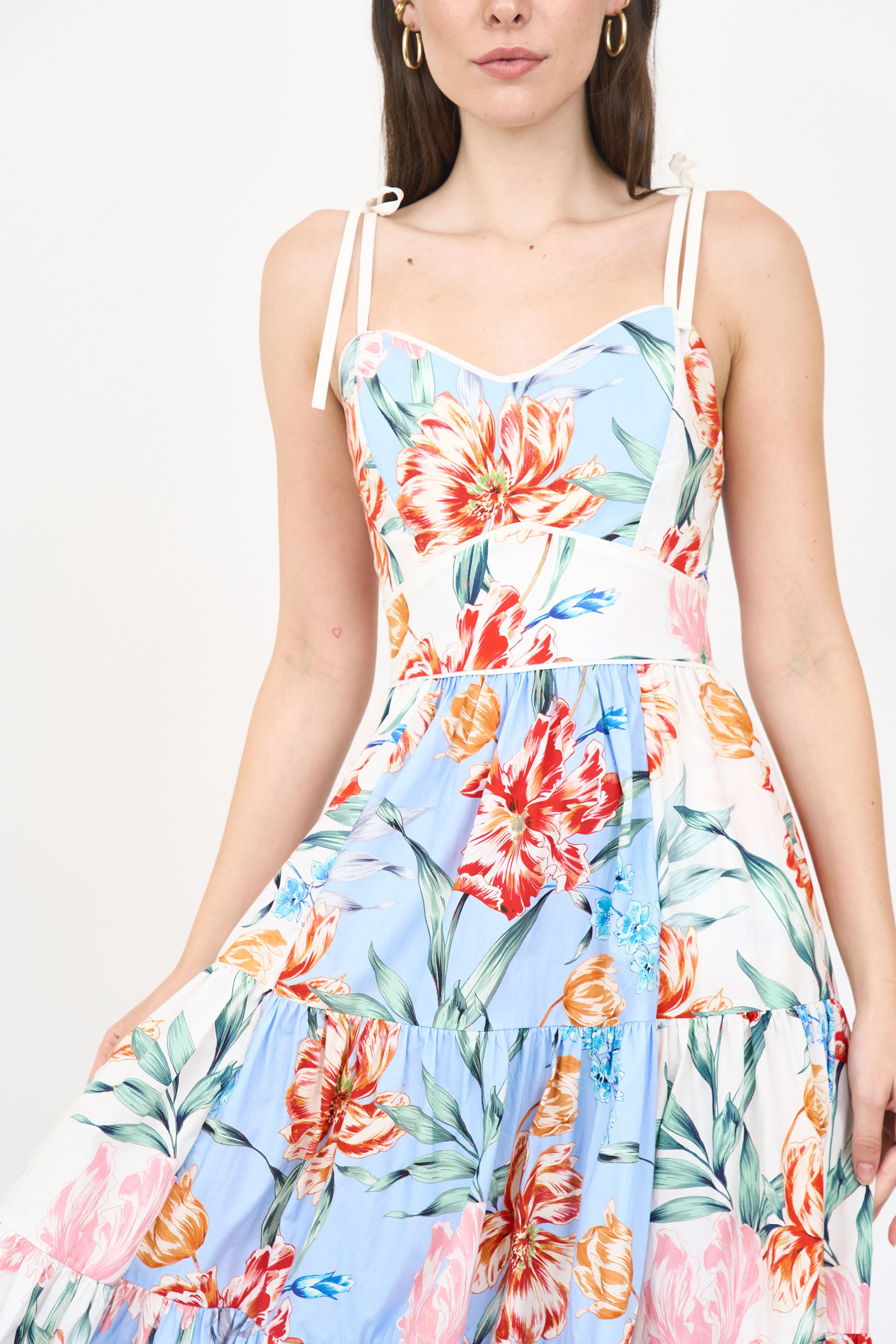Saphina Dress - Blue Garden