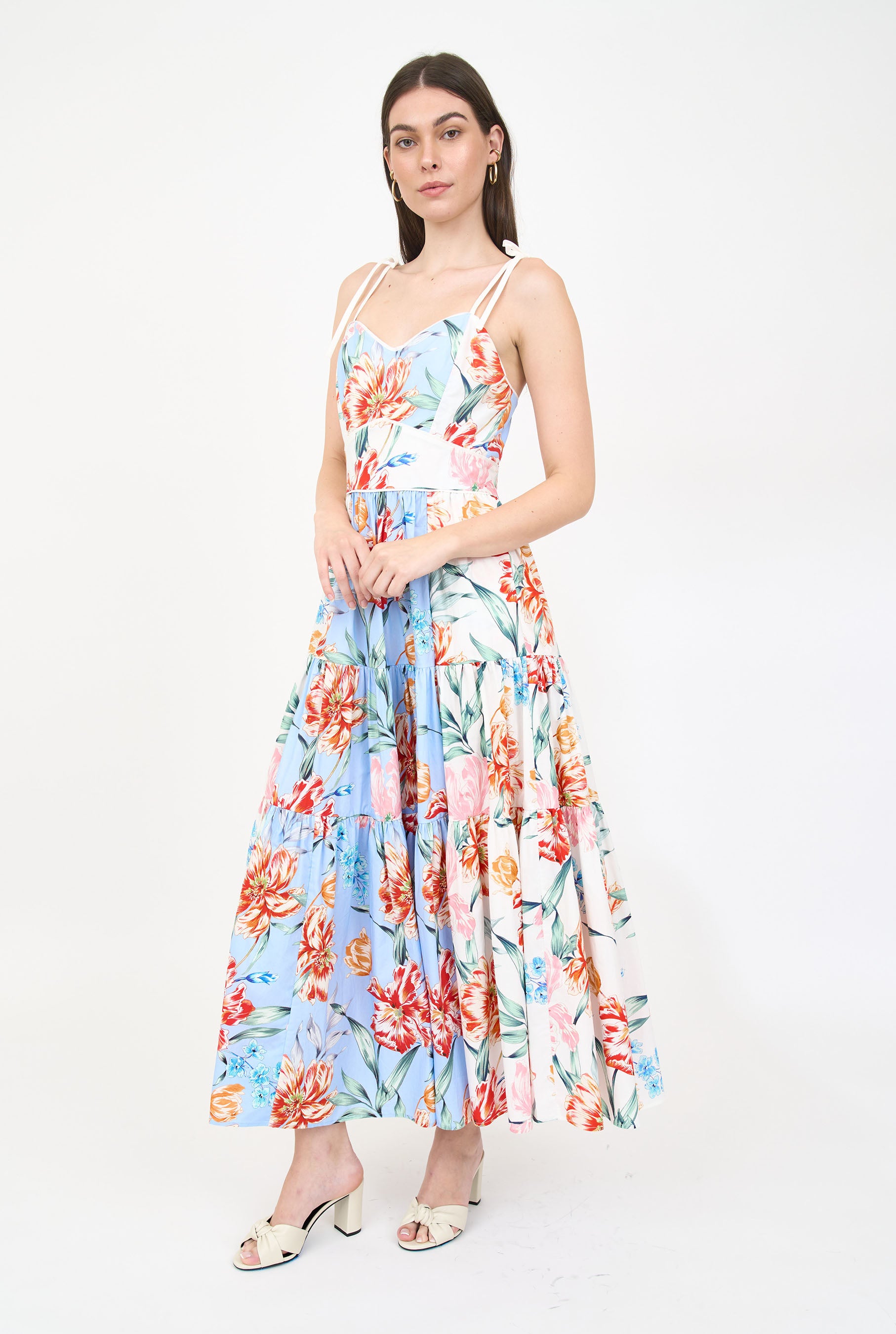 Saphina Dress - Blue Garden