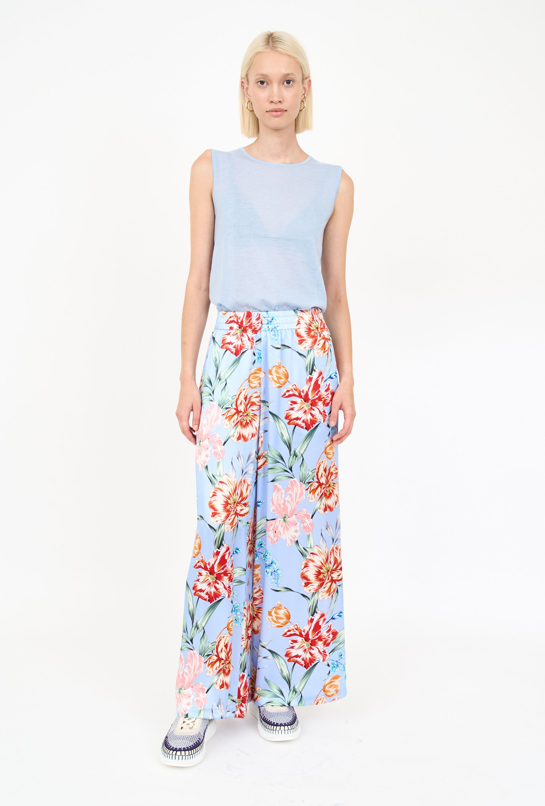 Jade Pant- Blue Garden