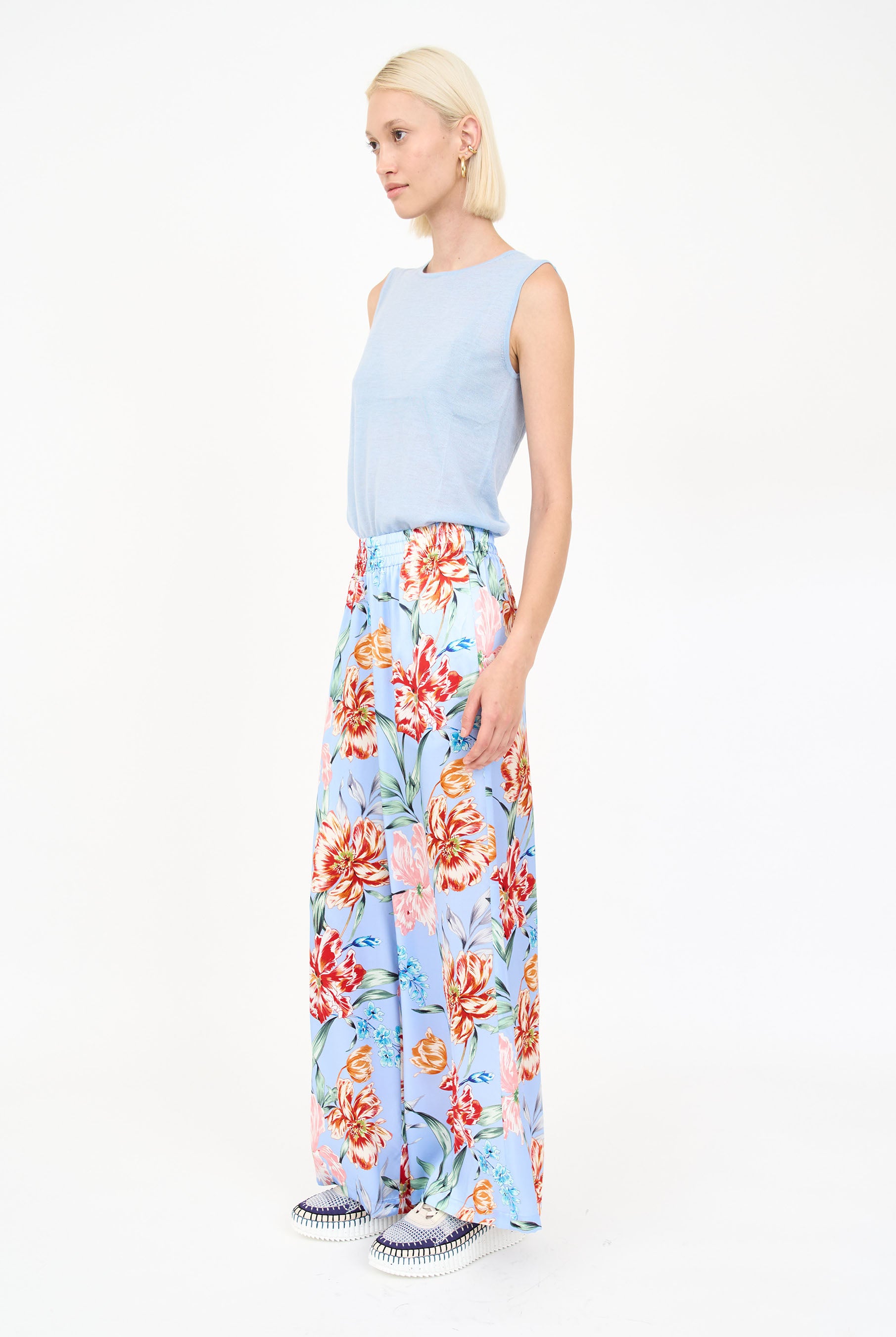 Jade Pant- Blue Garden