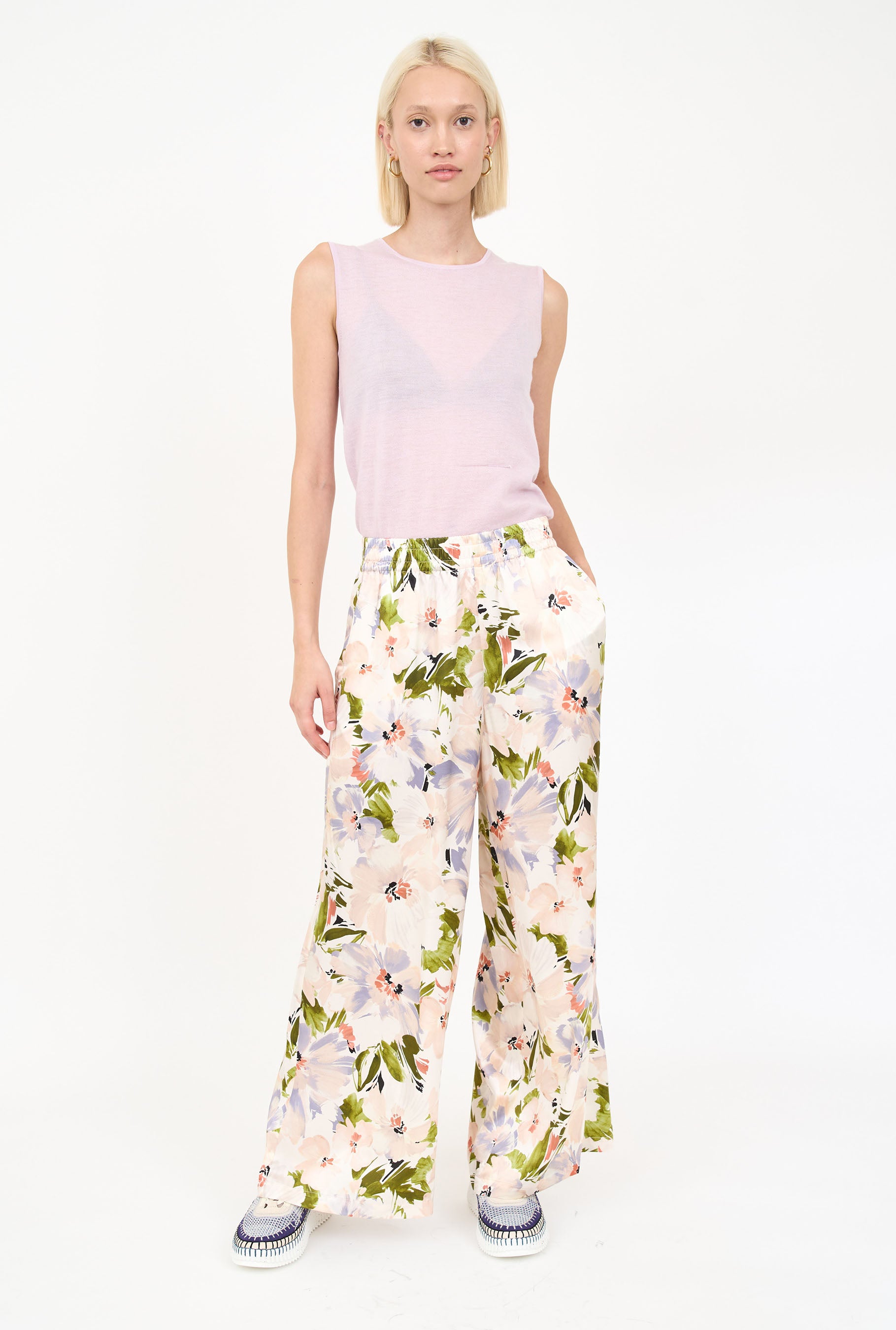 Jade Pant - Lilac Floral