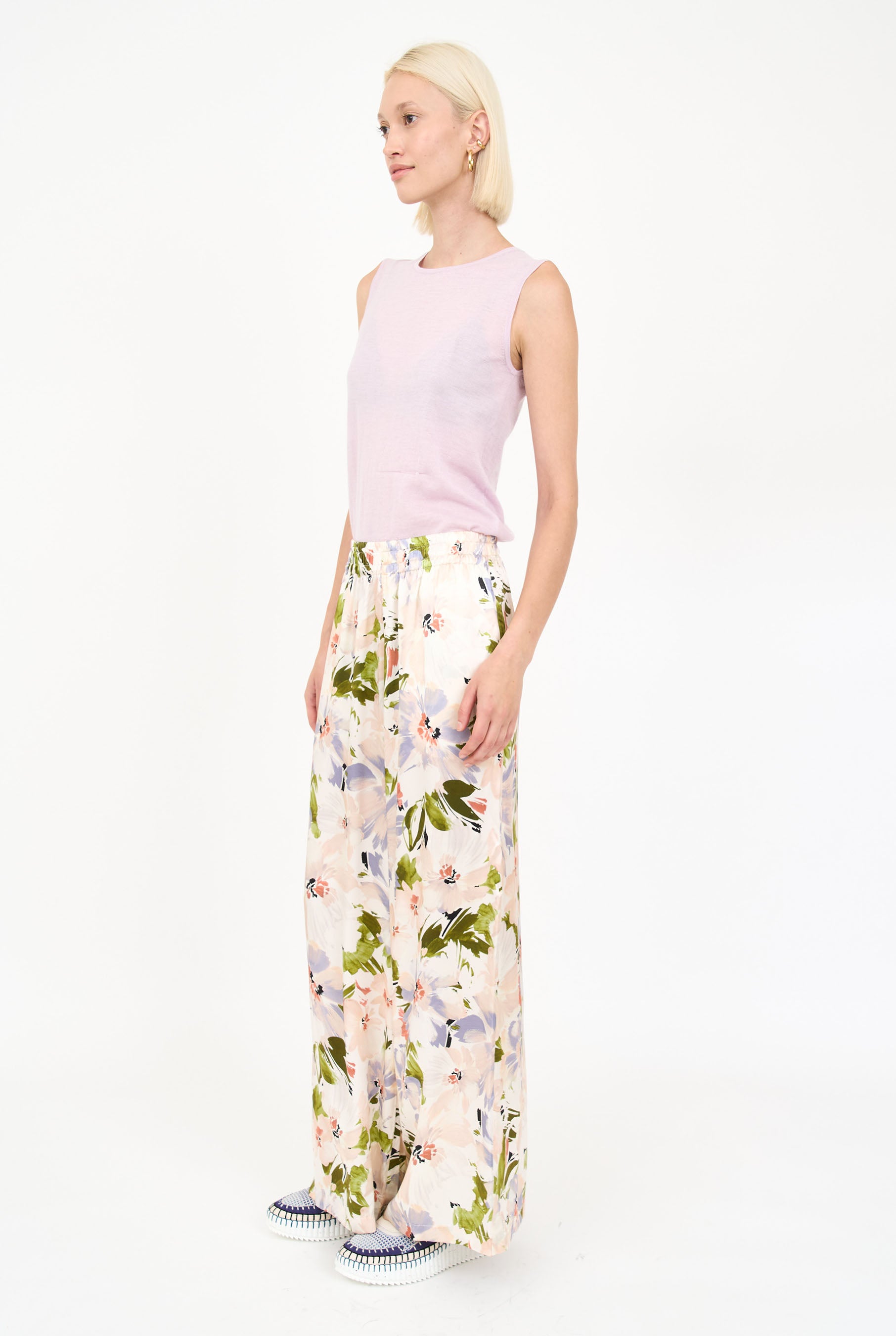 Jade Pant - Lilac Floral