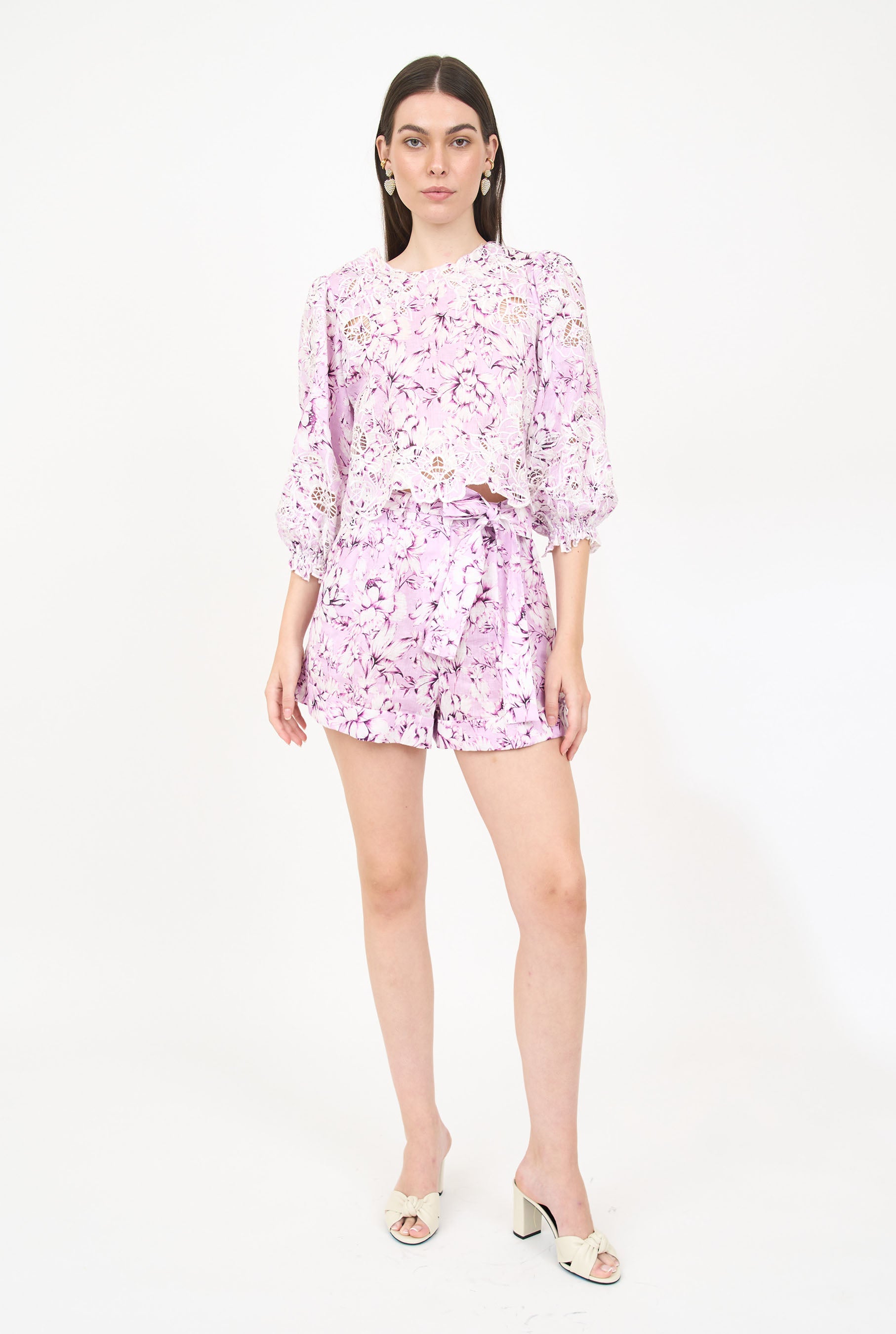 Sydney Top - Pink Vintage Floral