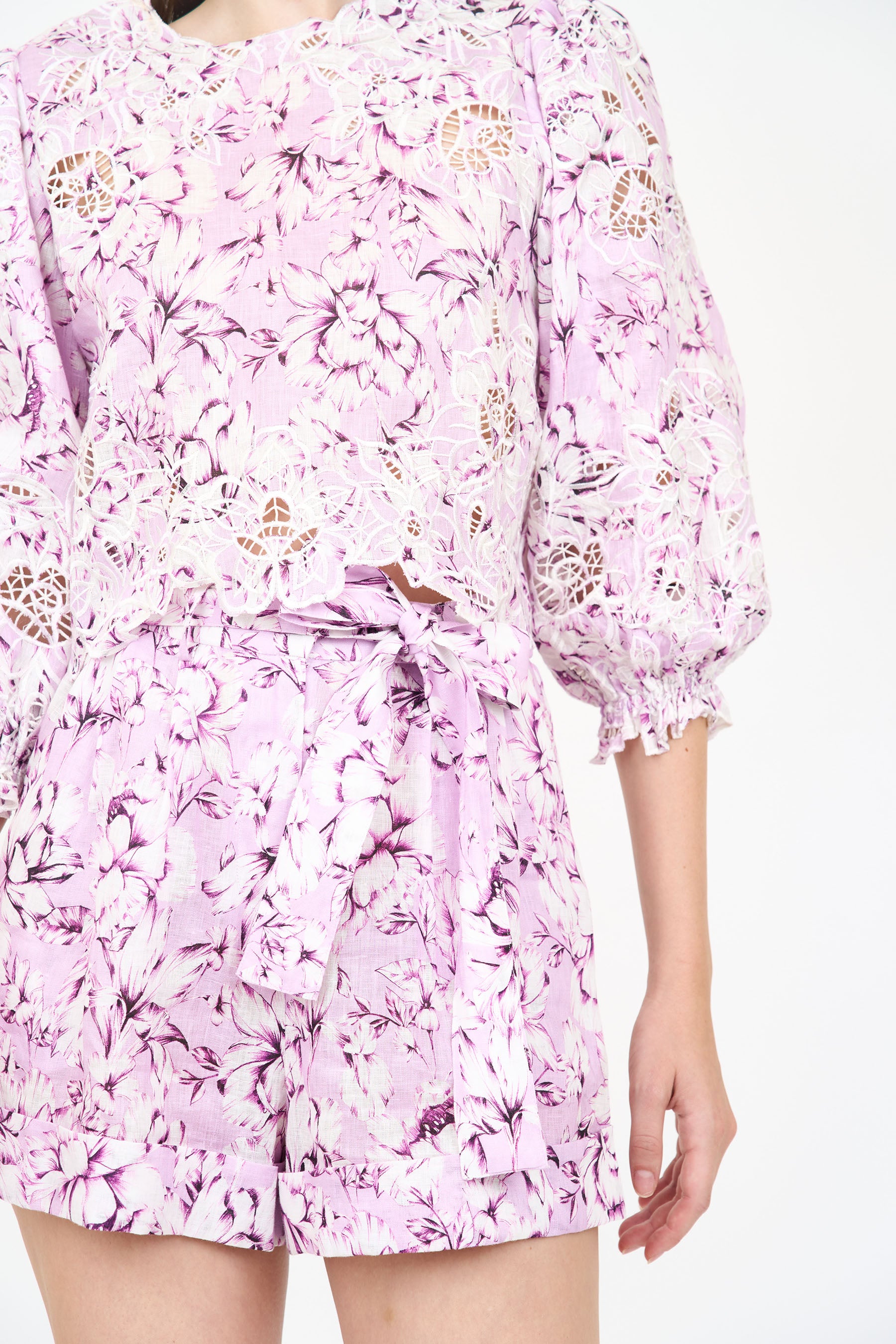 Sydney Top - Pink Vintage Floral