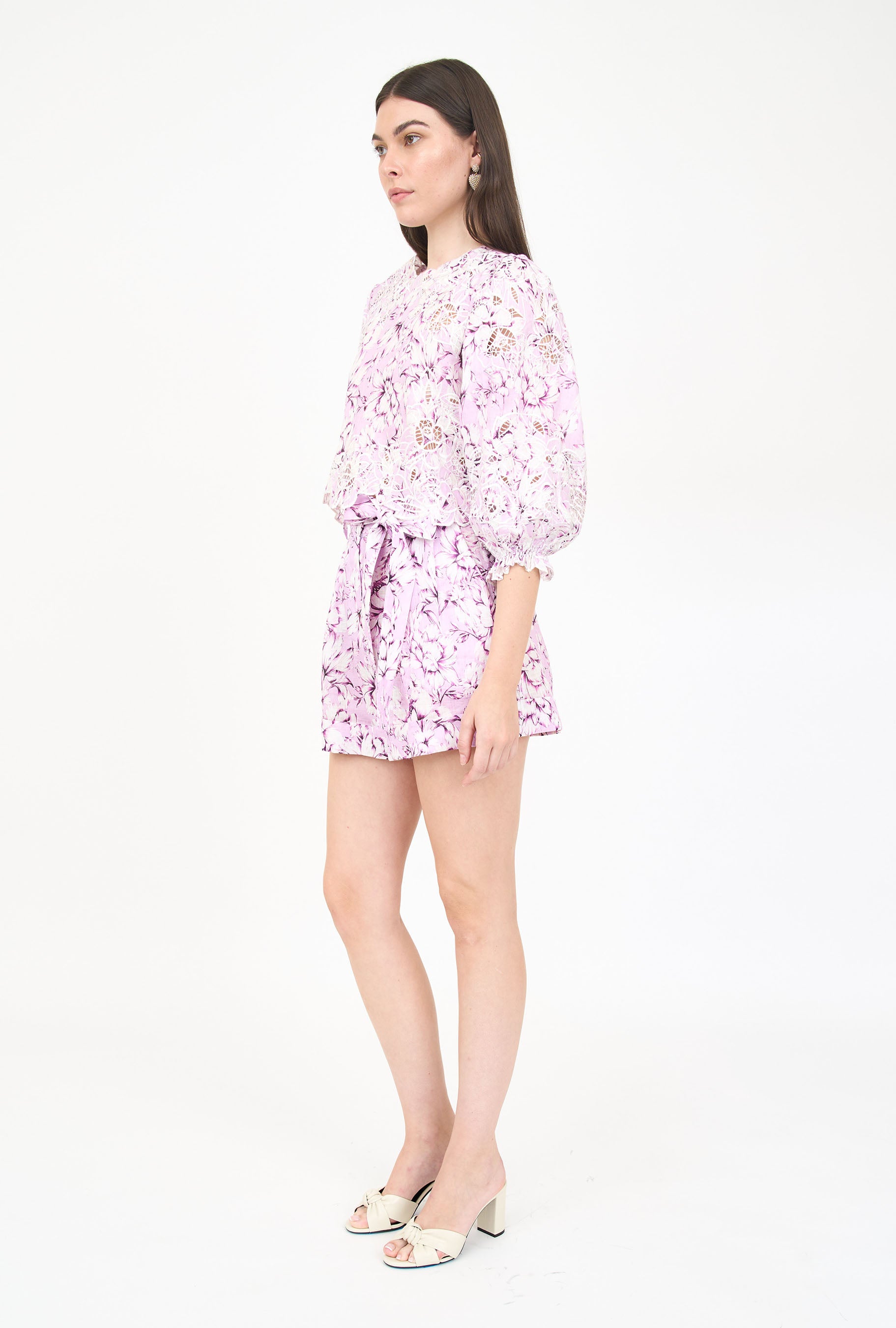 Sydney Top - Pink Vintage Floral