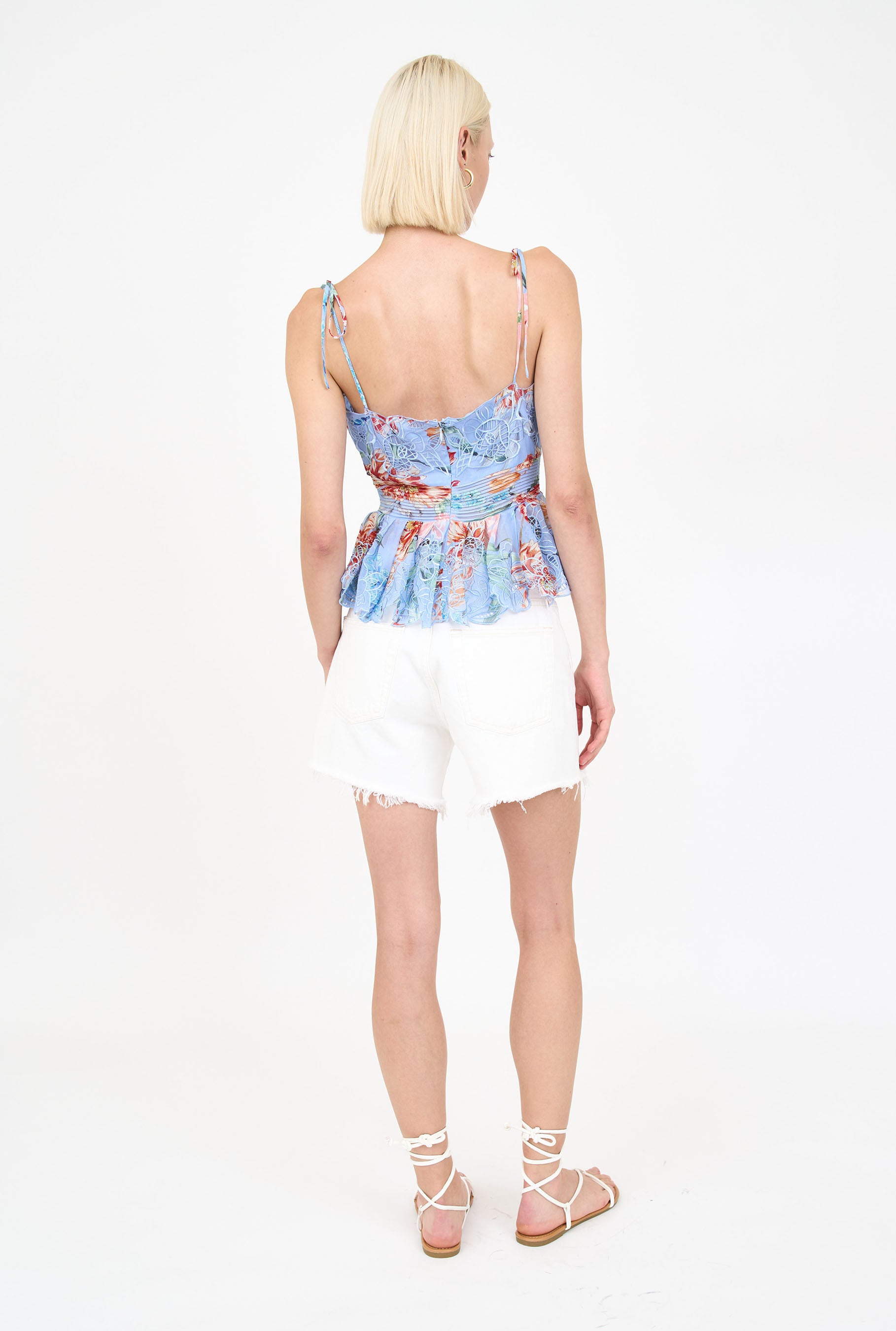 Ashton Top - Blue Garden