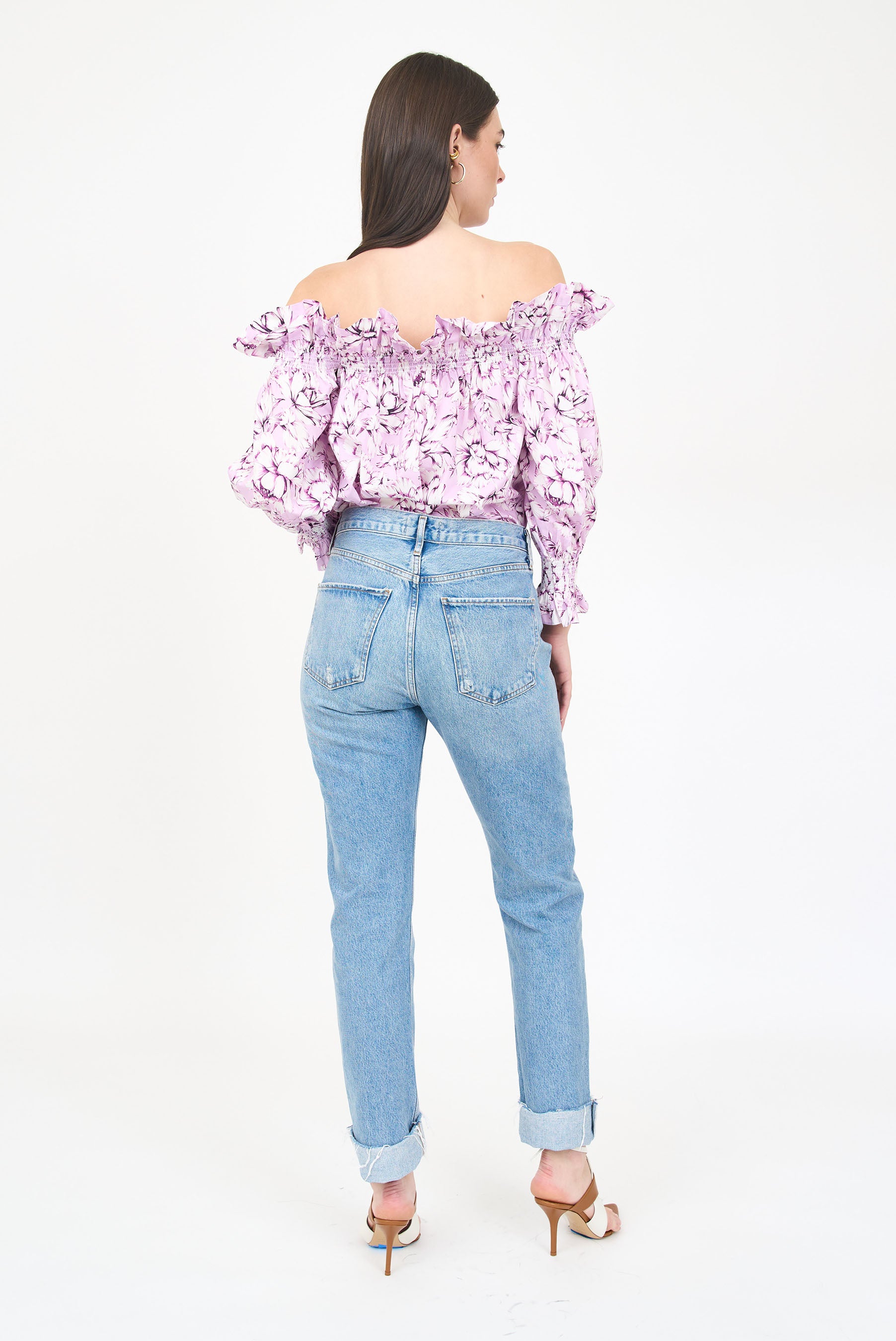 Regina Top - Pink Vintage Floral