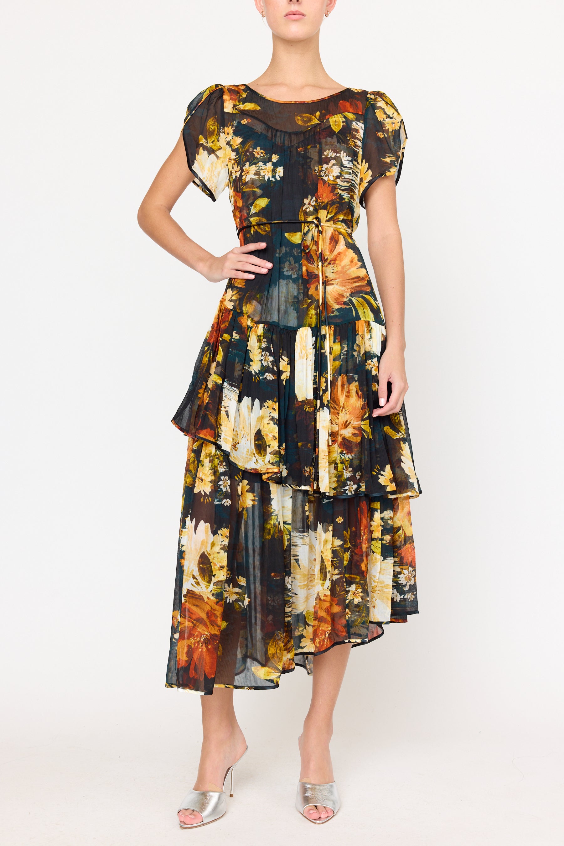 Mallories Dress - Amber Glow