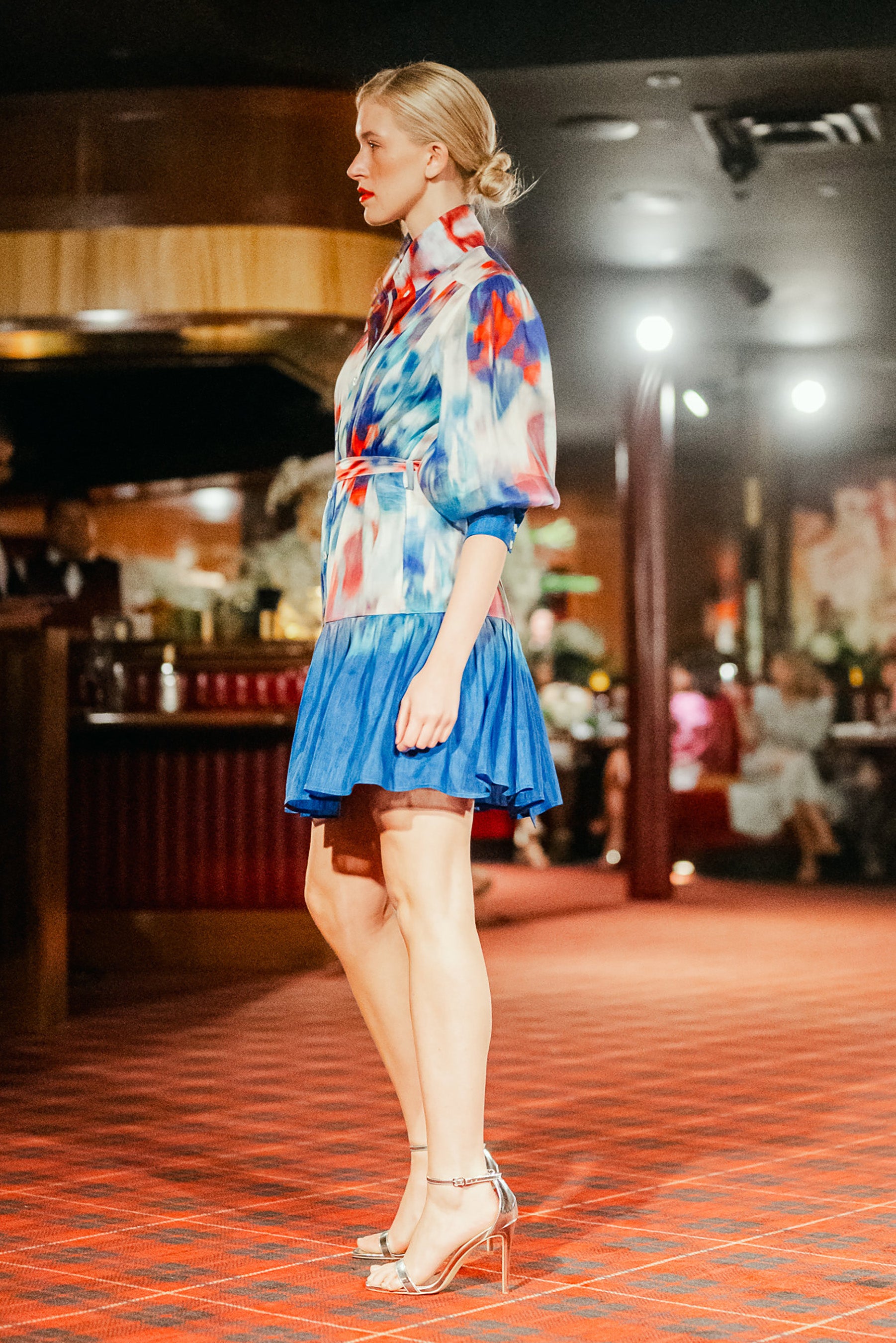 Texans Emi Dress - Texan Sky