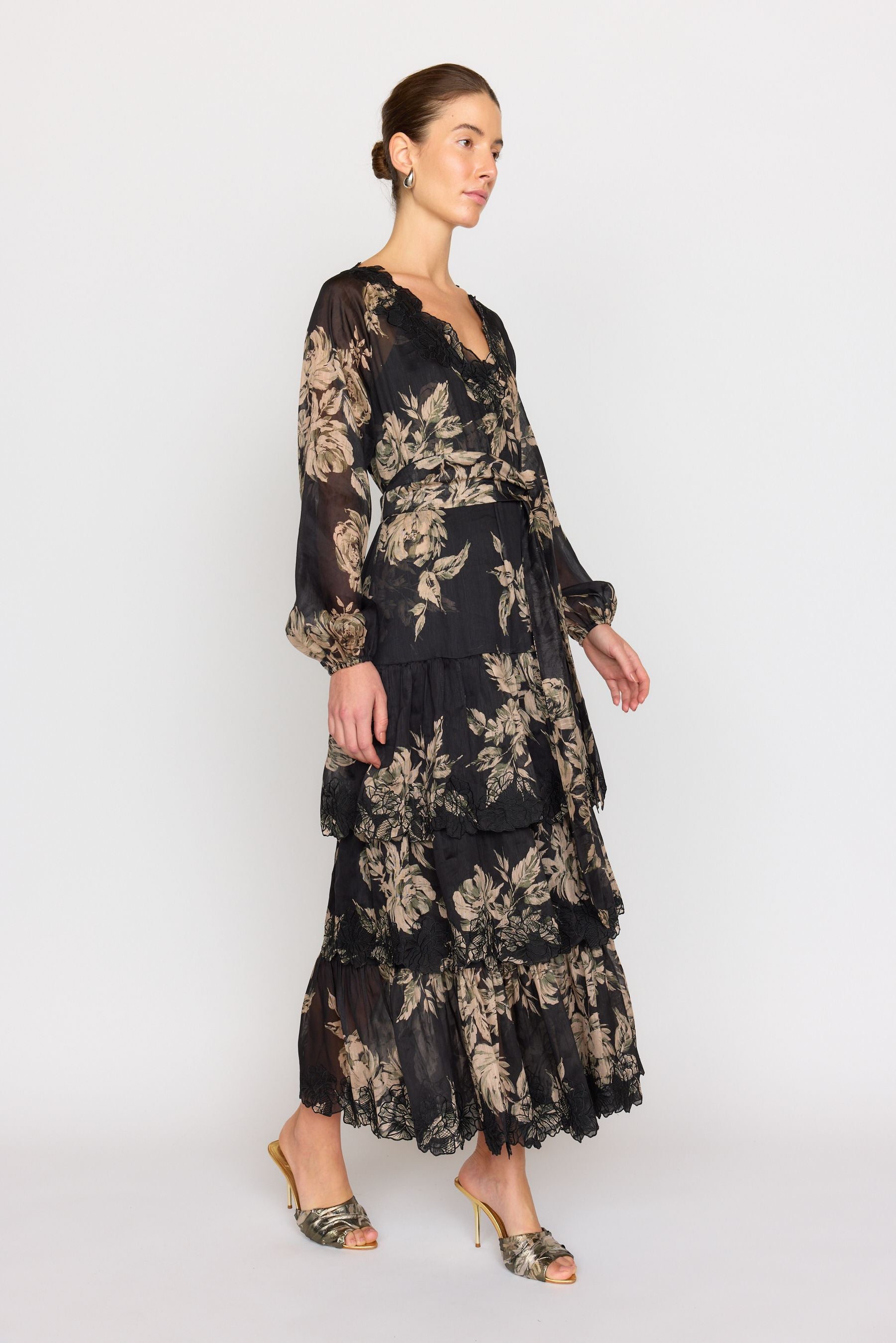 Anastasia Dress - Black Rose