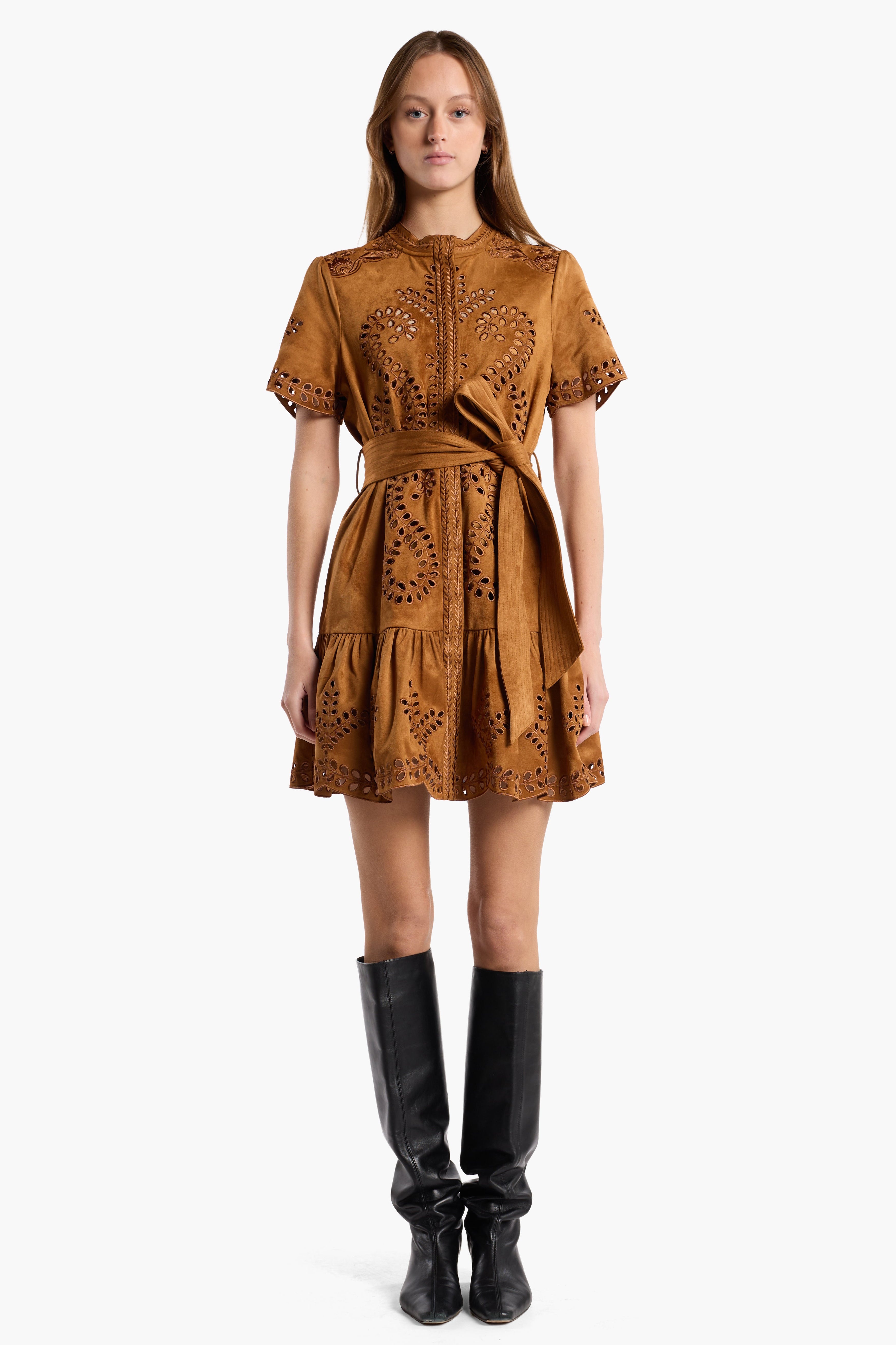 Sol Dress - Saddle Embroidery