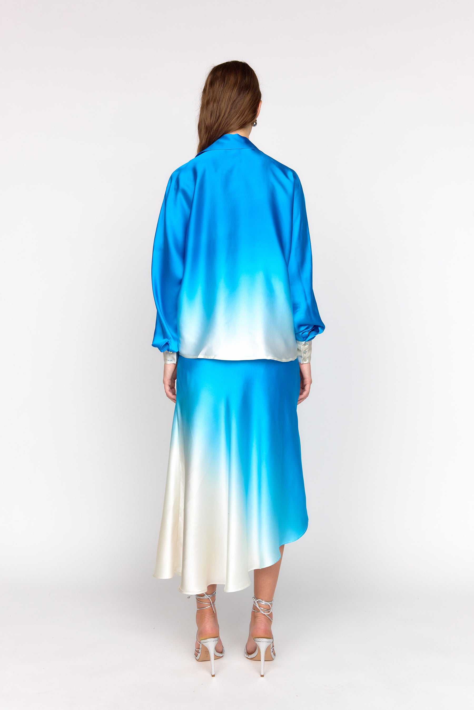 Rosario Top - Blue Dip Dye