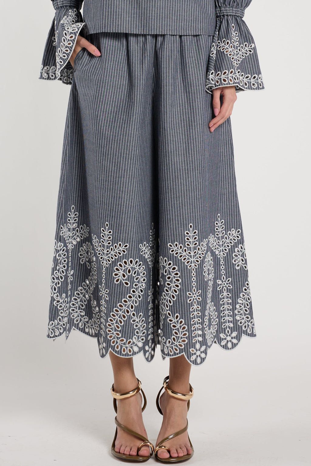 Carter Pant Stripe Embroidery