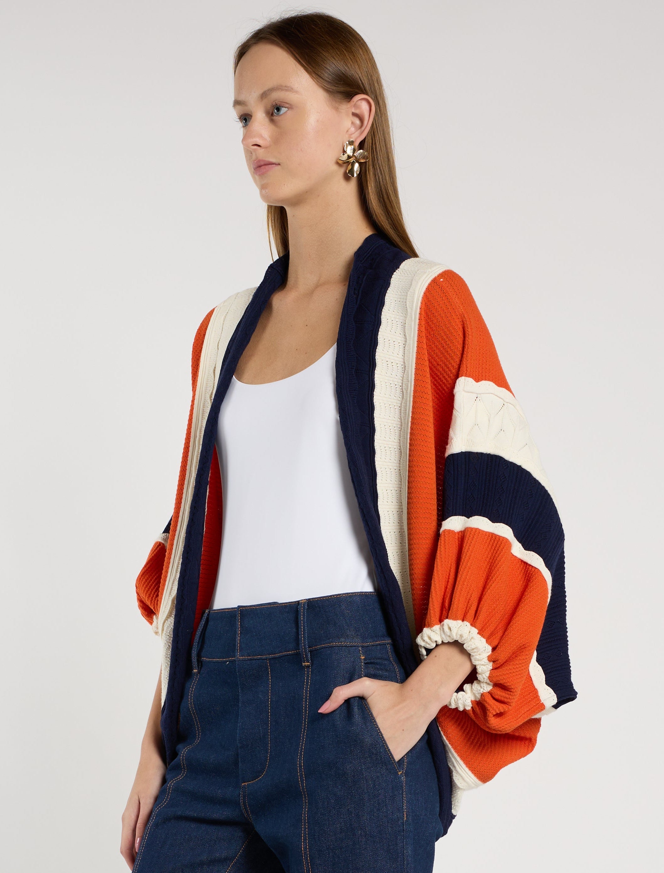 Lenox Shawl - Orange Multi