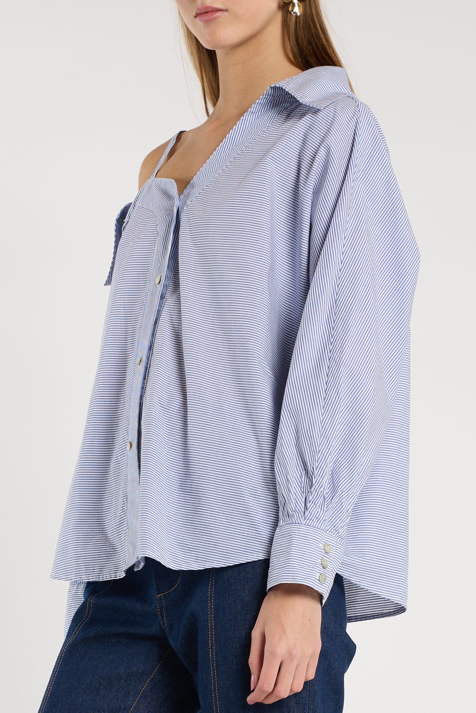 Dasha Top - Blue Stripe