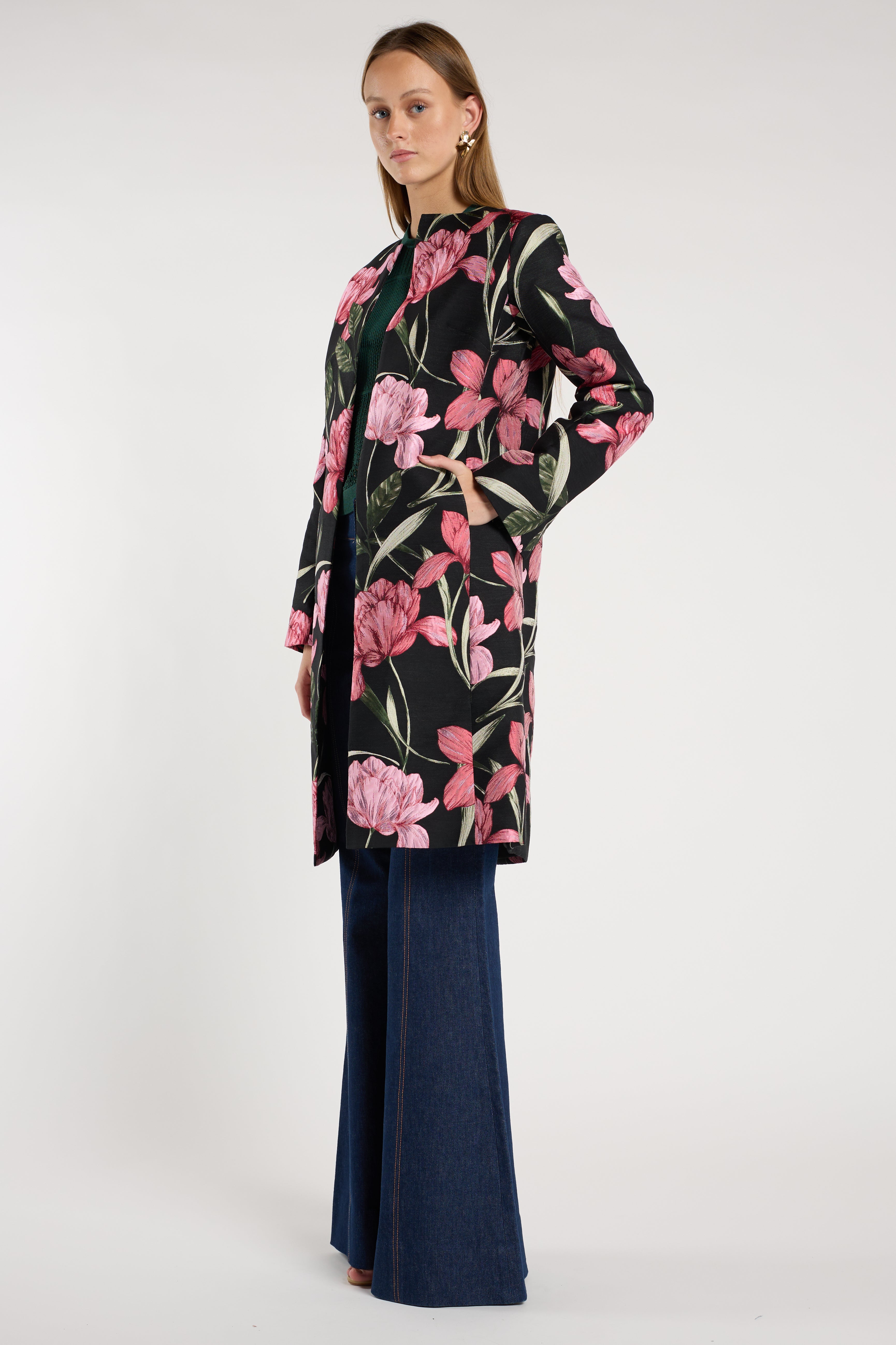 Porter Coat - Onyx Florette