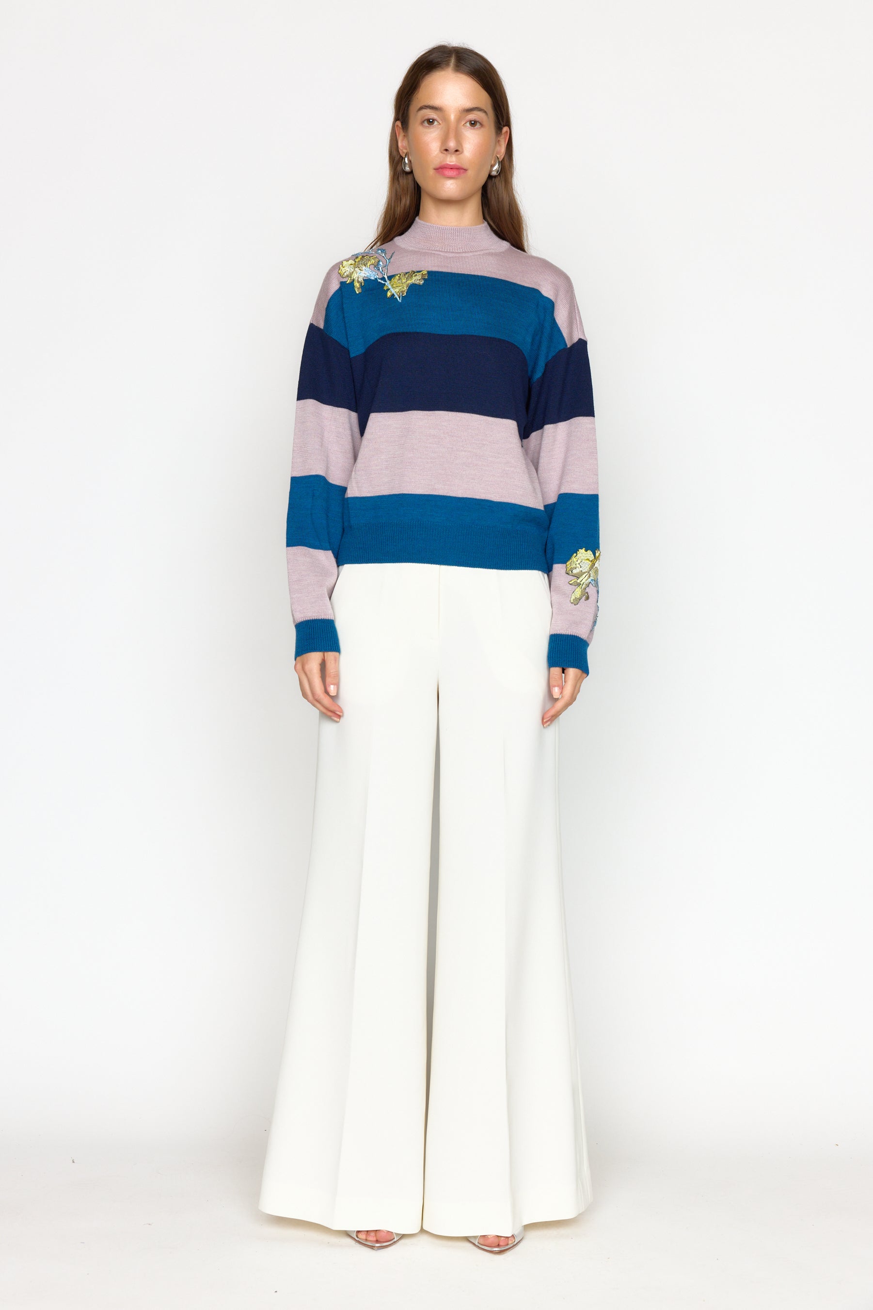 Bianca Sweater - Blue Stripe