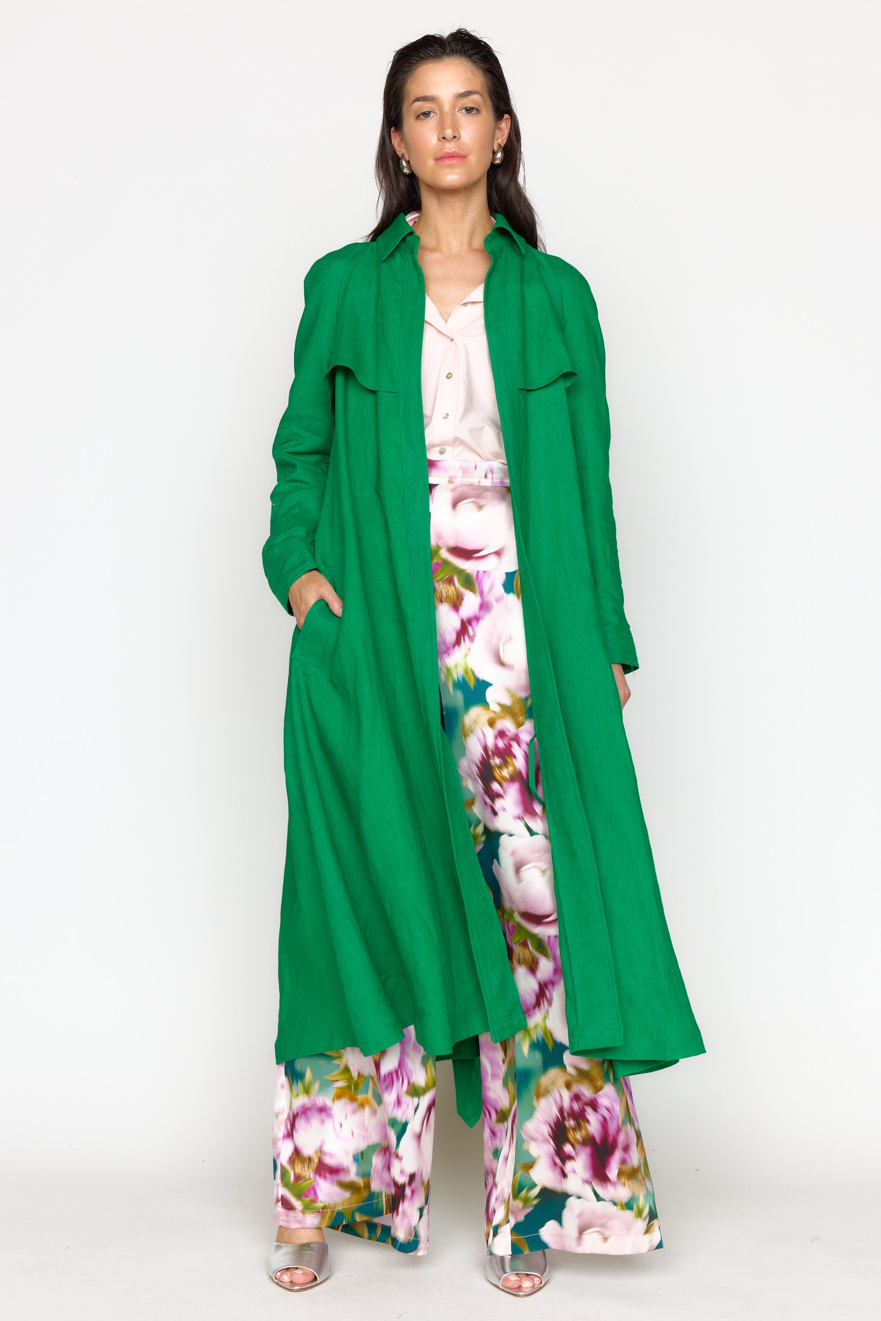 Charlie Trench Coat - Emerald