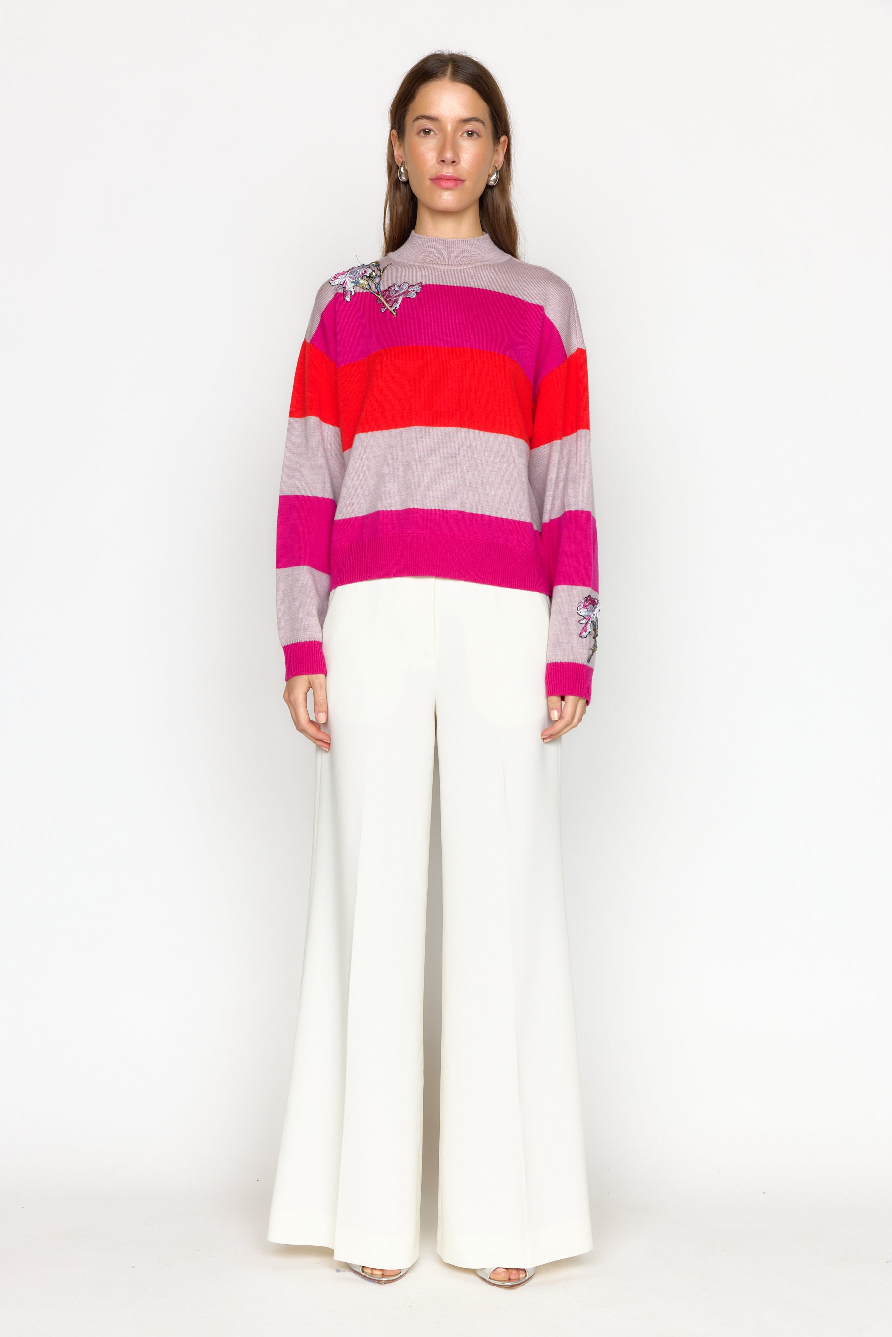 Bianca Sweater - Pink Stripe