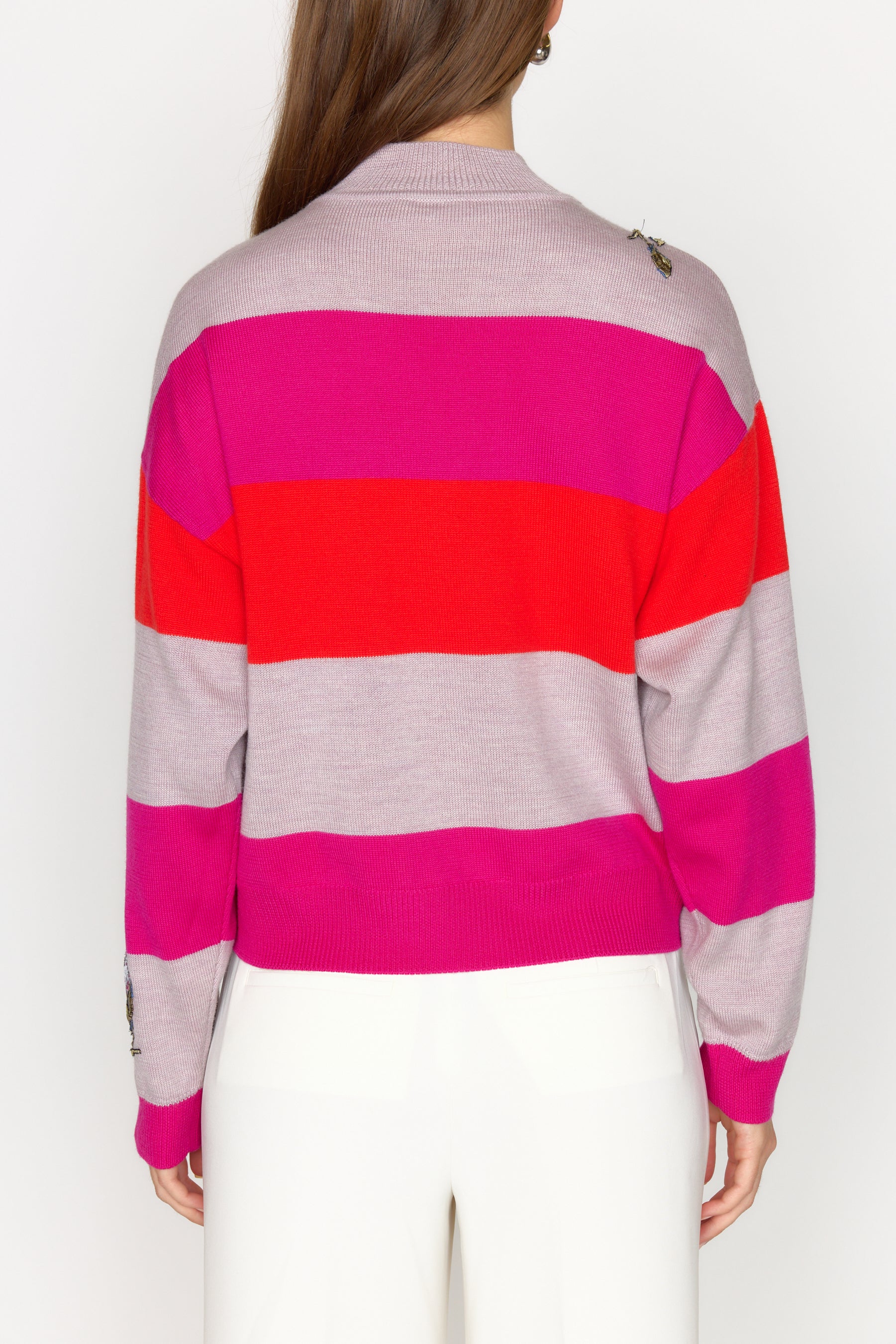 Bianca Sweater - Pink Stripe