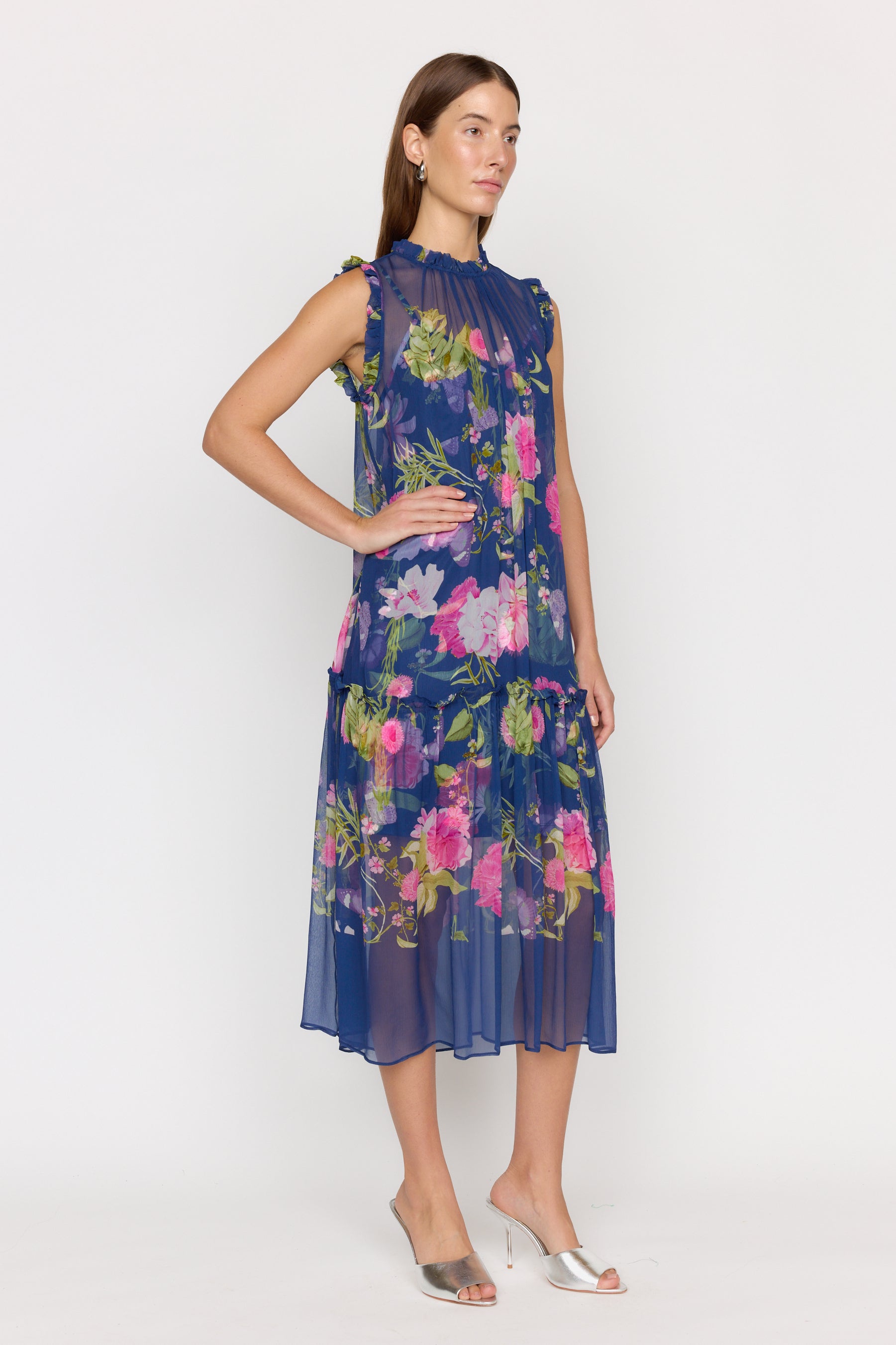 Gemma Dress - Monarch Navy