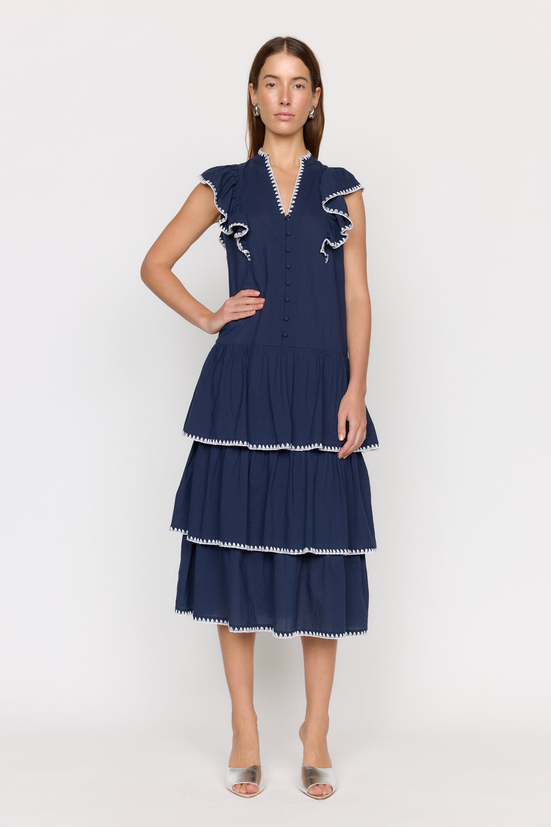 Greer Dress - Navy