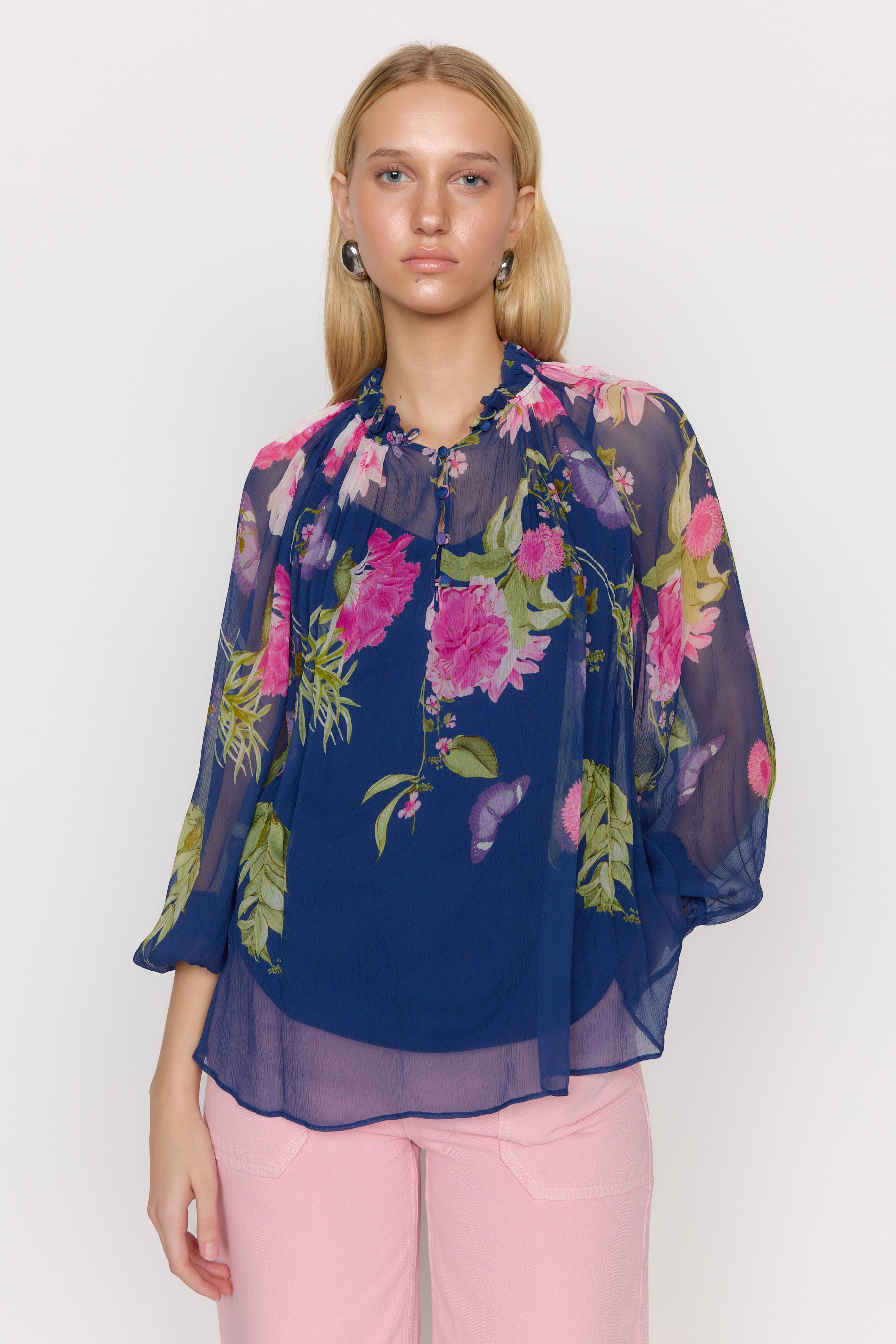 Karla Blouse - Monarch Navy