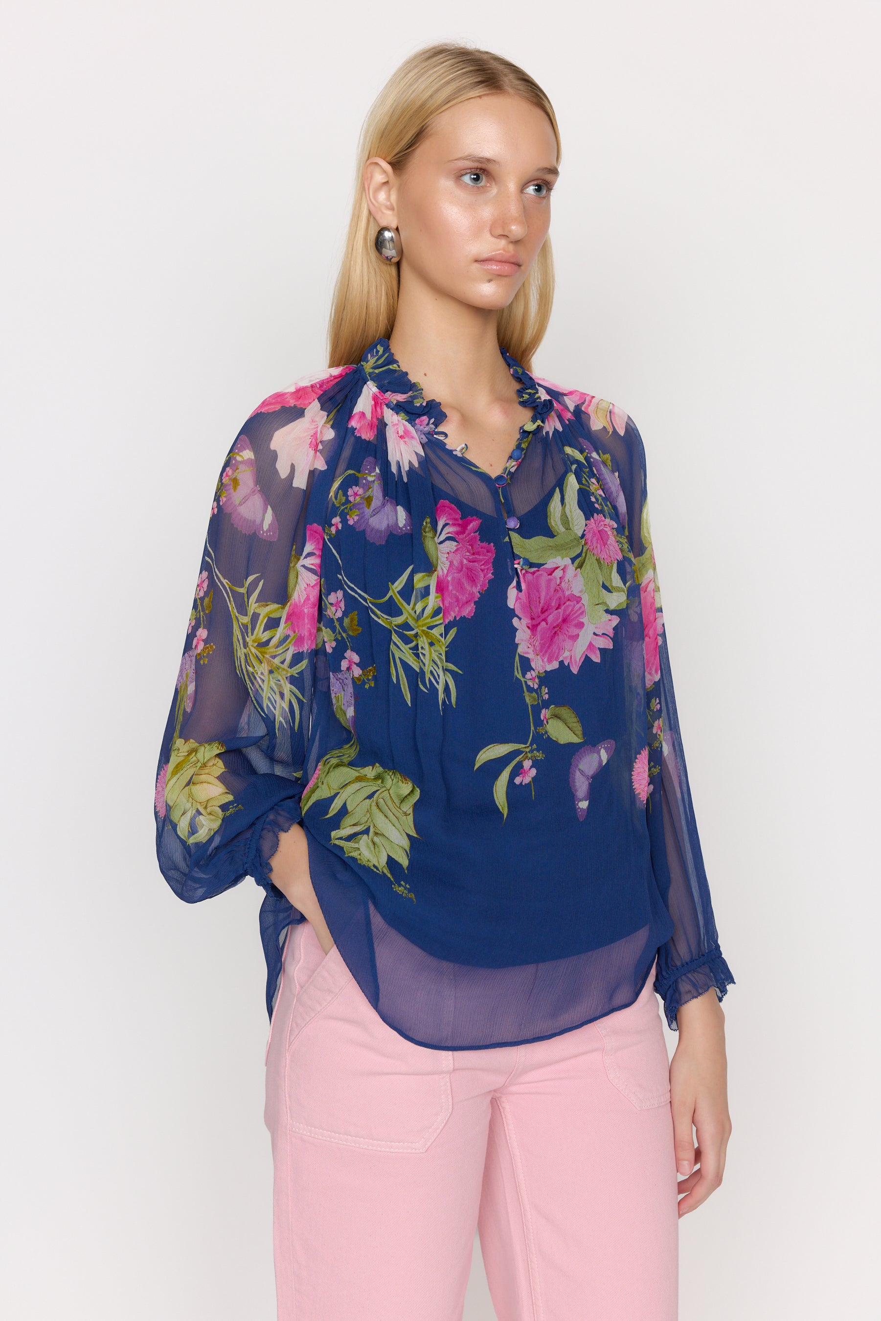 Karla Blouse - Monarch Navy