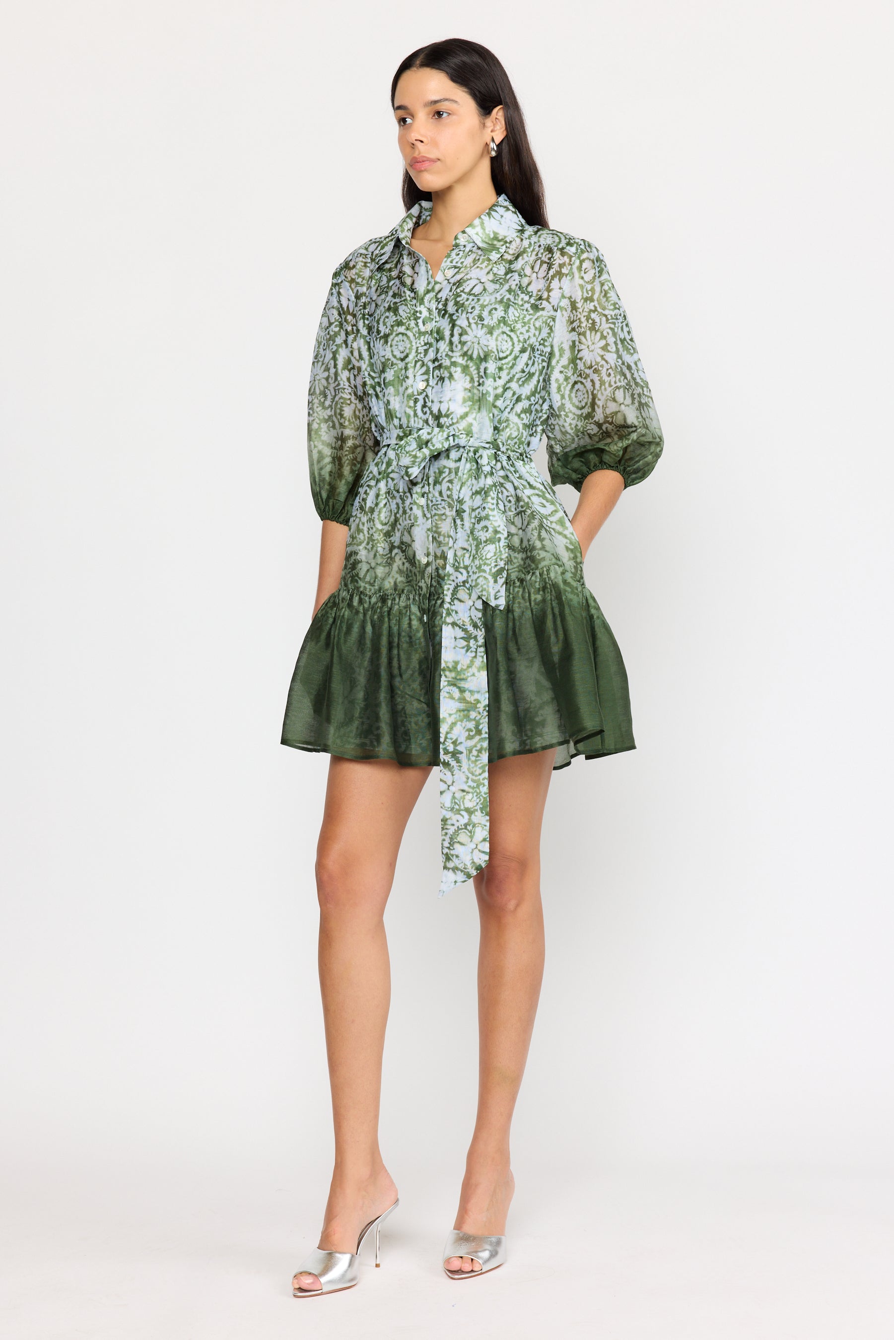 Erin Dress - Sage Dark