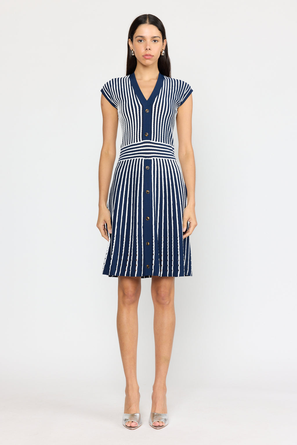 Kris Dress Pinstripe