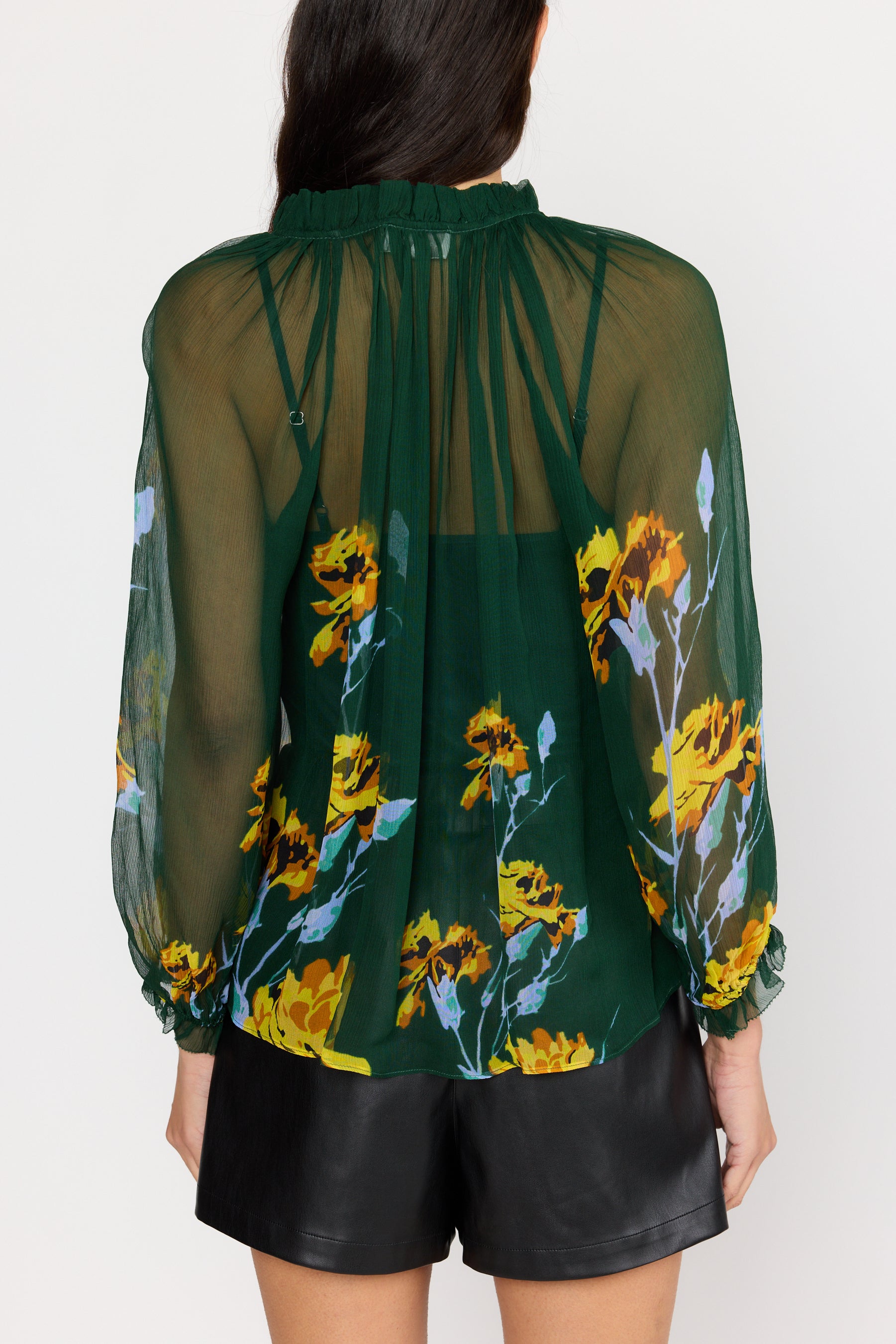 Karla Blouse - Green Orchid